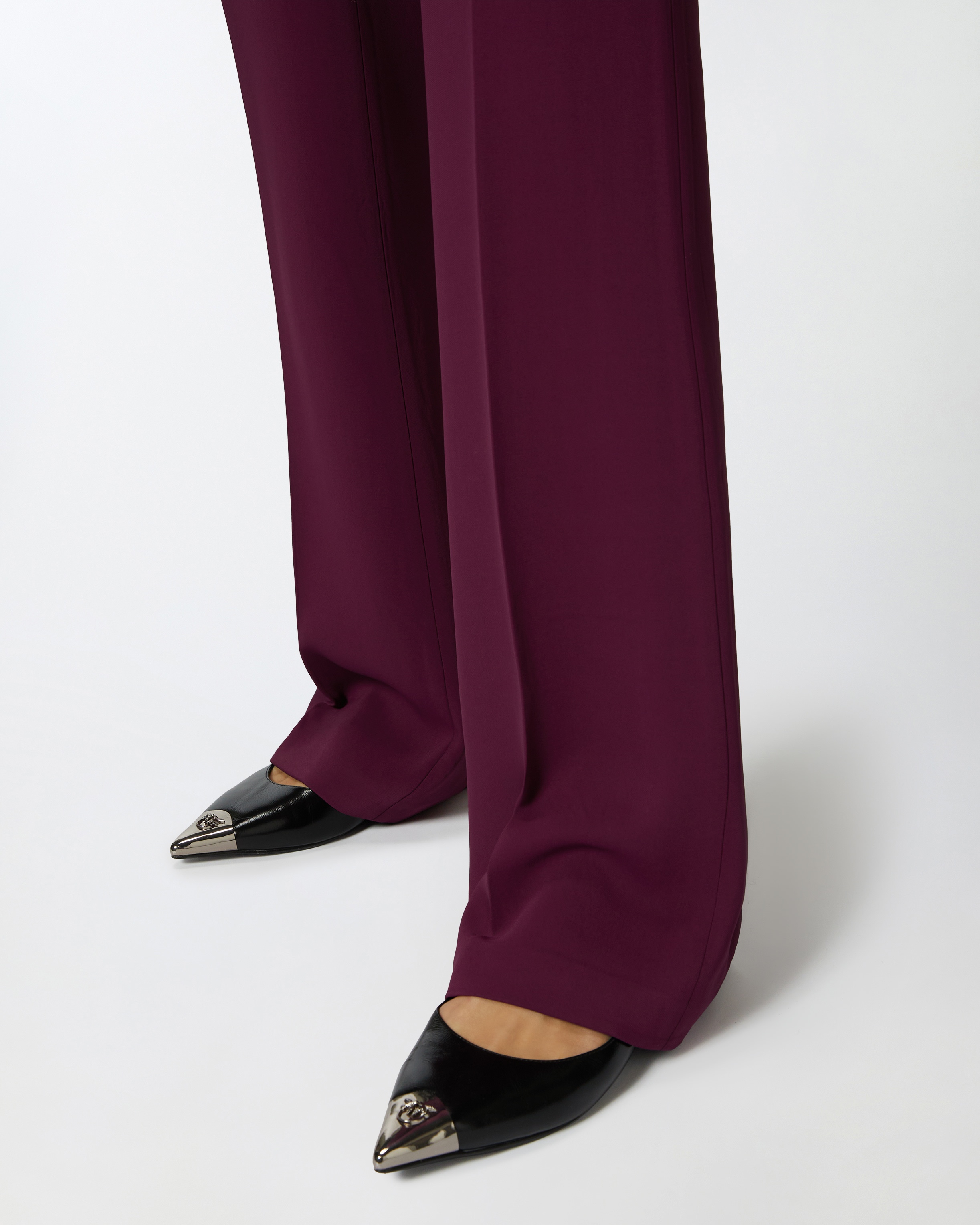 HIGH-WAIST TROUSERS IN TECHNICAL CADY - 5