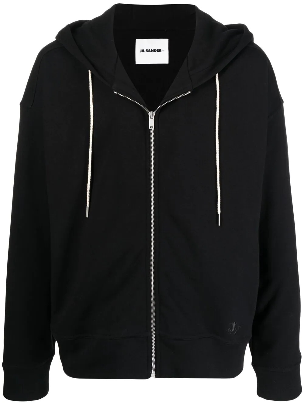 zip-up cotton hoodie - 1