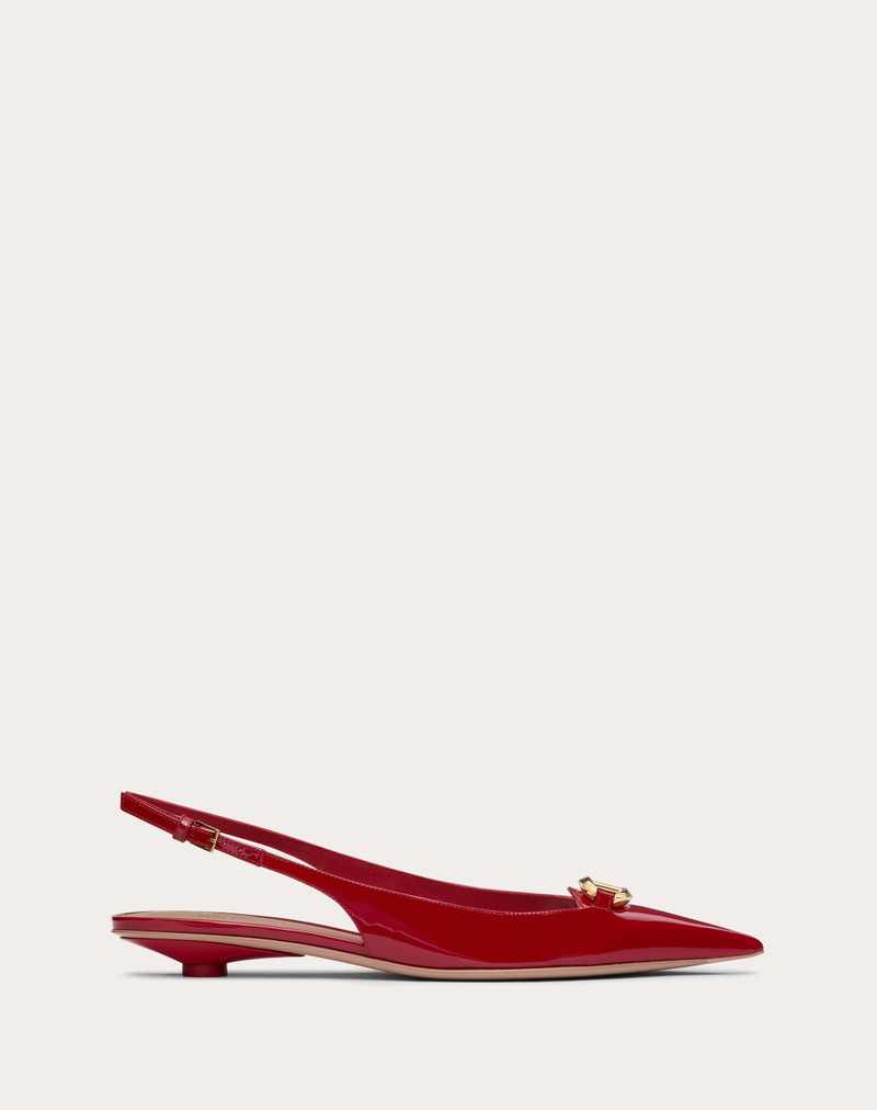 THE BOLD EDITION VLOGO SLINGBACK BALLERINA IN PATENT LEATHER 20MM 1