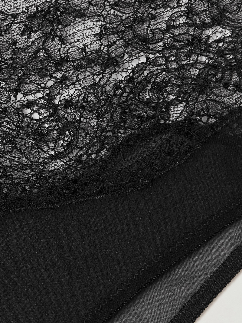 KIKI DE MONTPARNASSE La Follie Lace And Mesh Briefs outlook