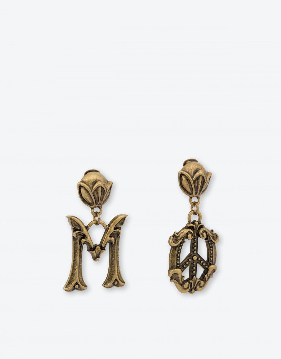 BAROQUE MOSCHINO SYMBOL EARRINGS - 2