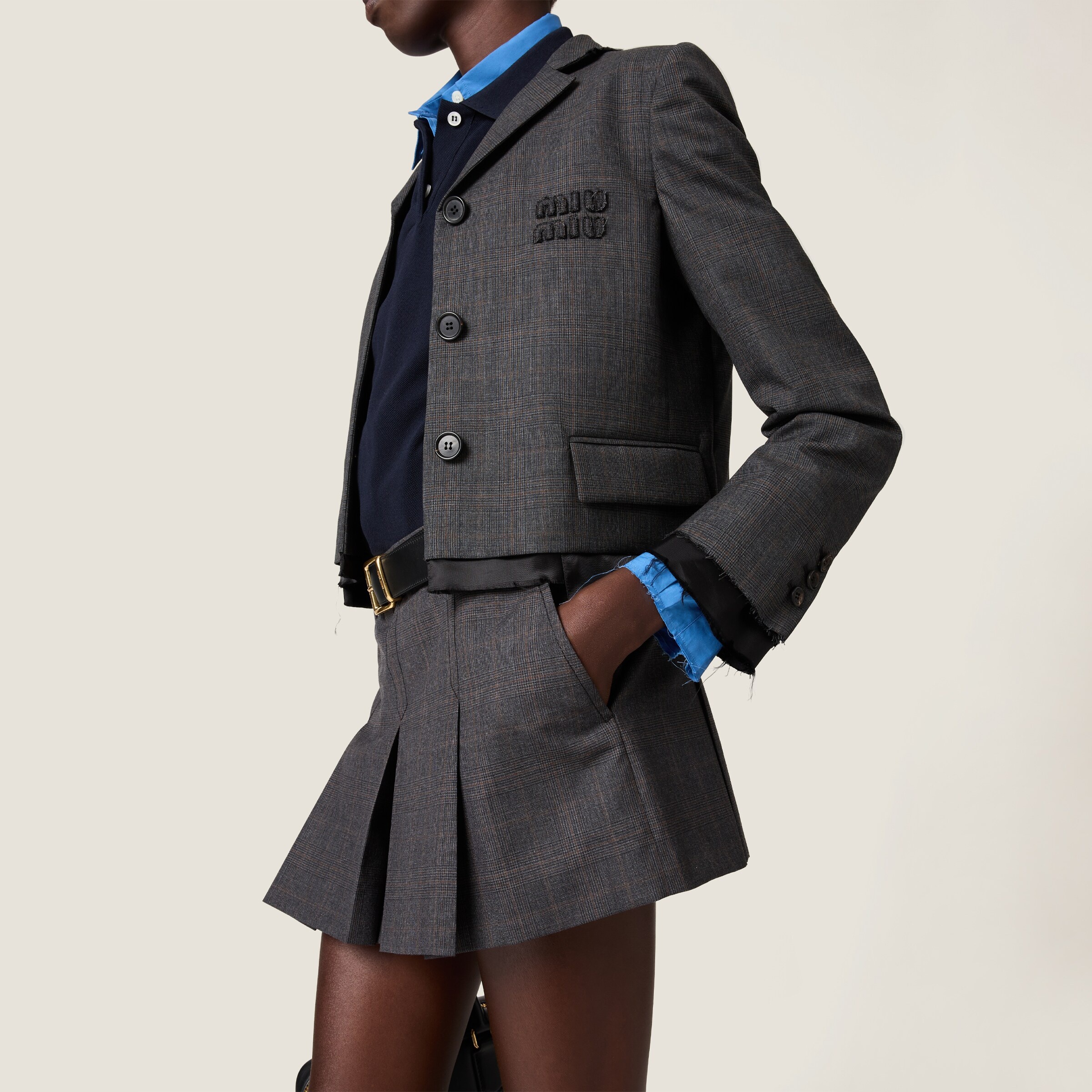 Prince of Wales check miniskirt - 4