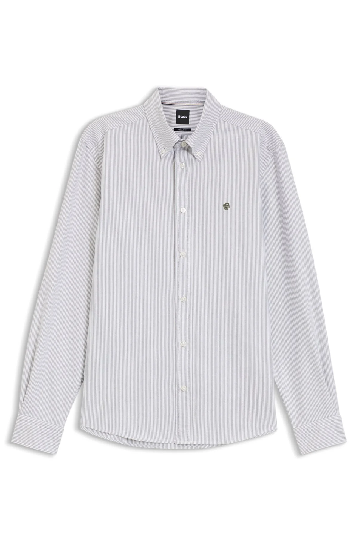 REGULAR-FIT BUTTON-DOWN SHIRT IN STRIPED OXFORD COTTON - 1