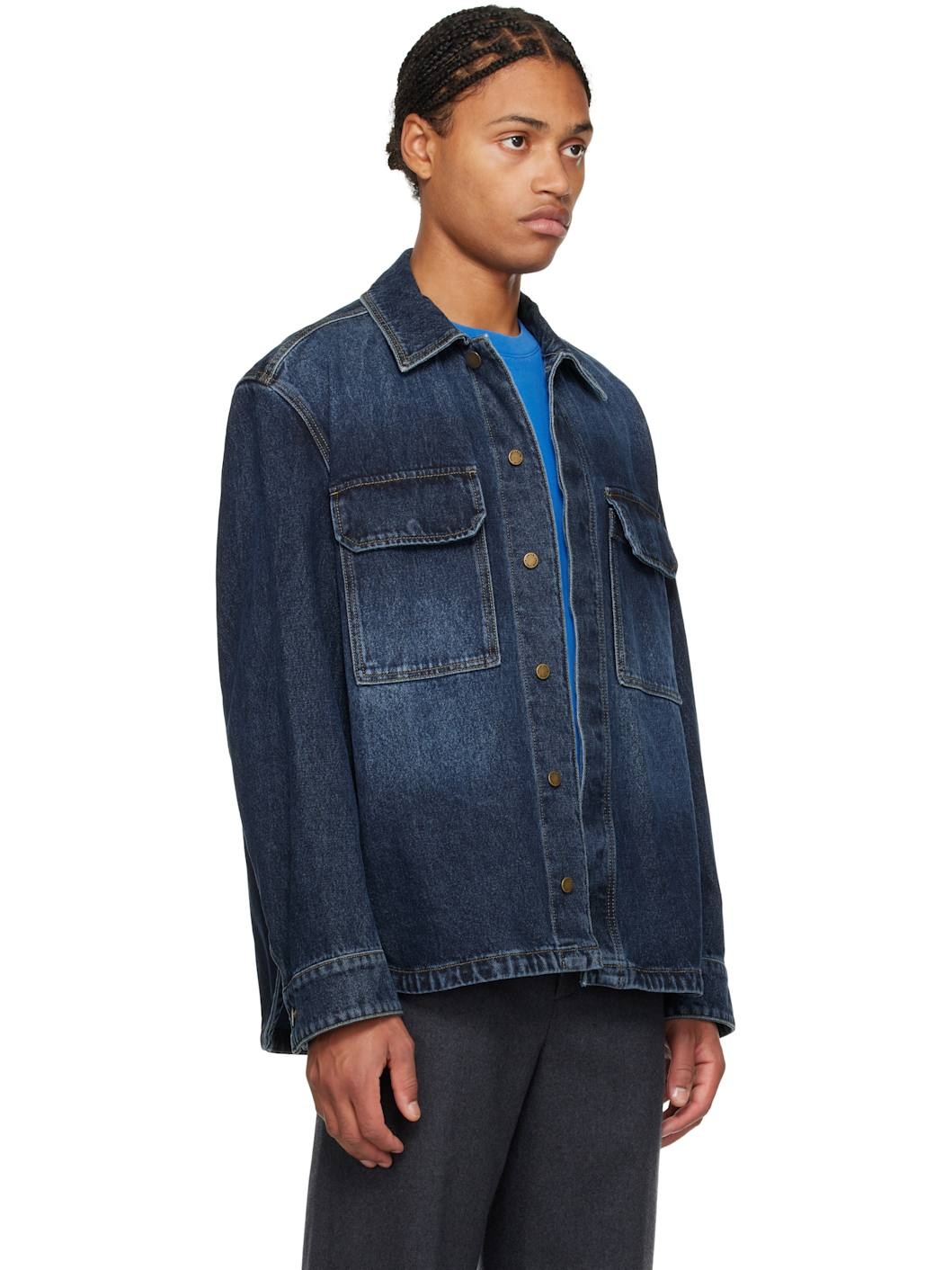 Blue Outer Denim Overshirt - 2
