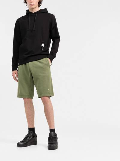 Stone Island logo-embroidered fleece-lined shorts outlook