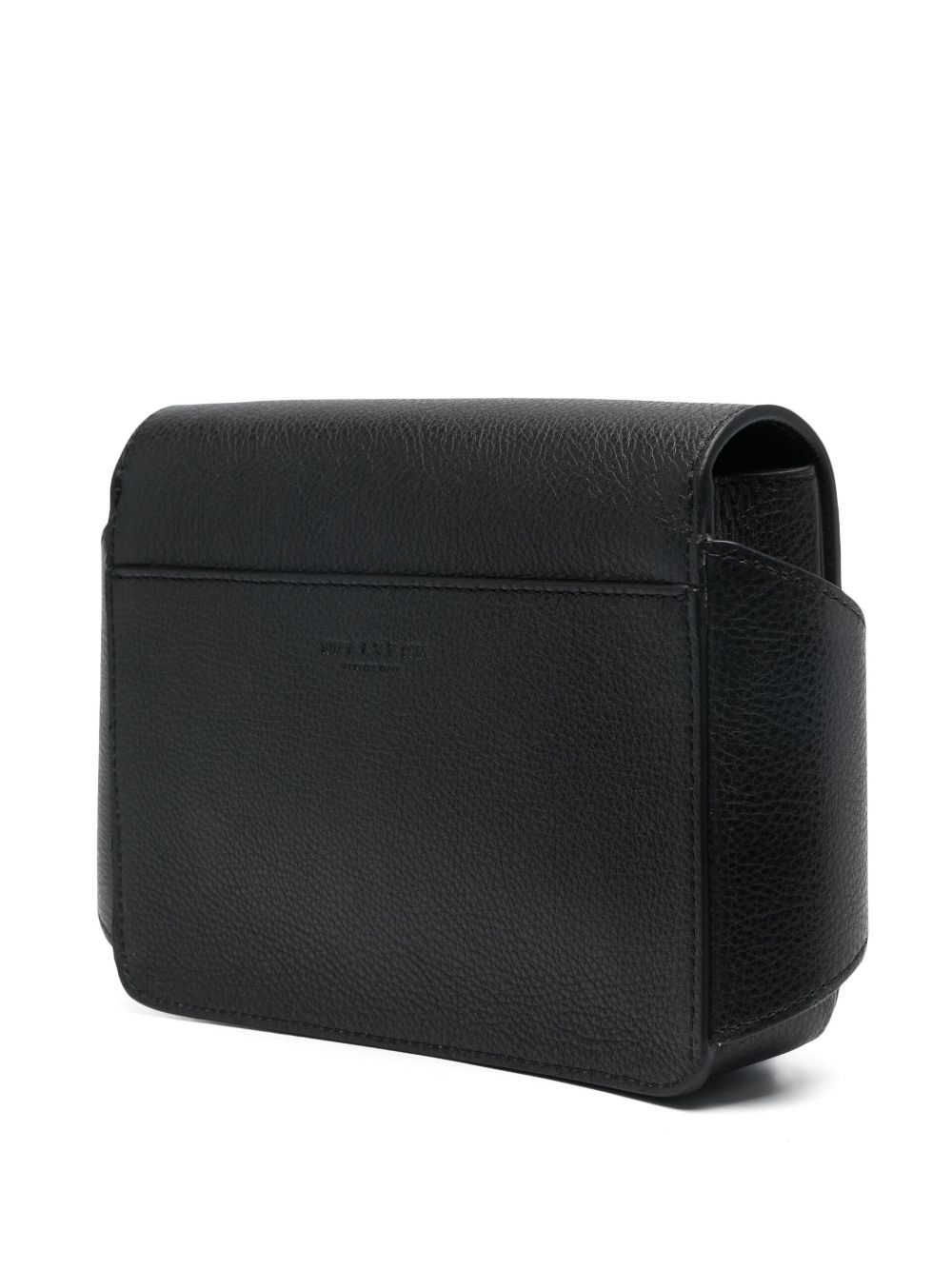 grained leather belt bag - 4