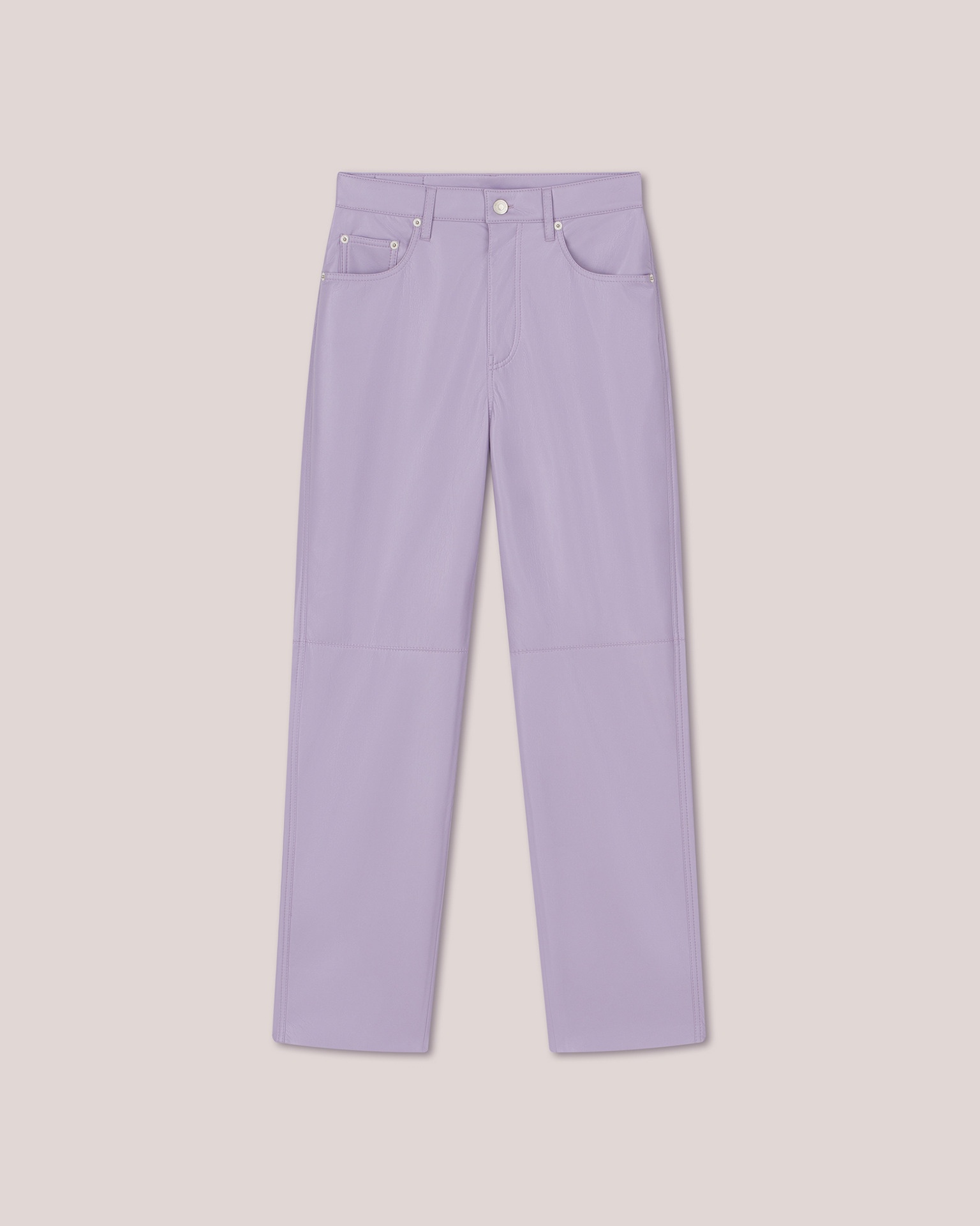 VINNI - OKOBOR™ alt-leather pants - Lilac - 1