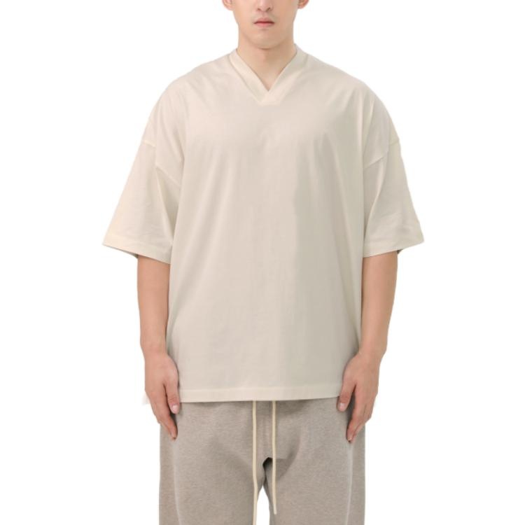 Fear of God Essentials V-Neck 'Silver Cloud' 125BT234112F - 4