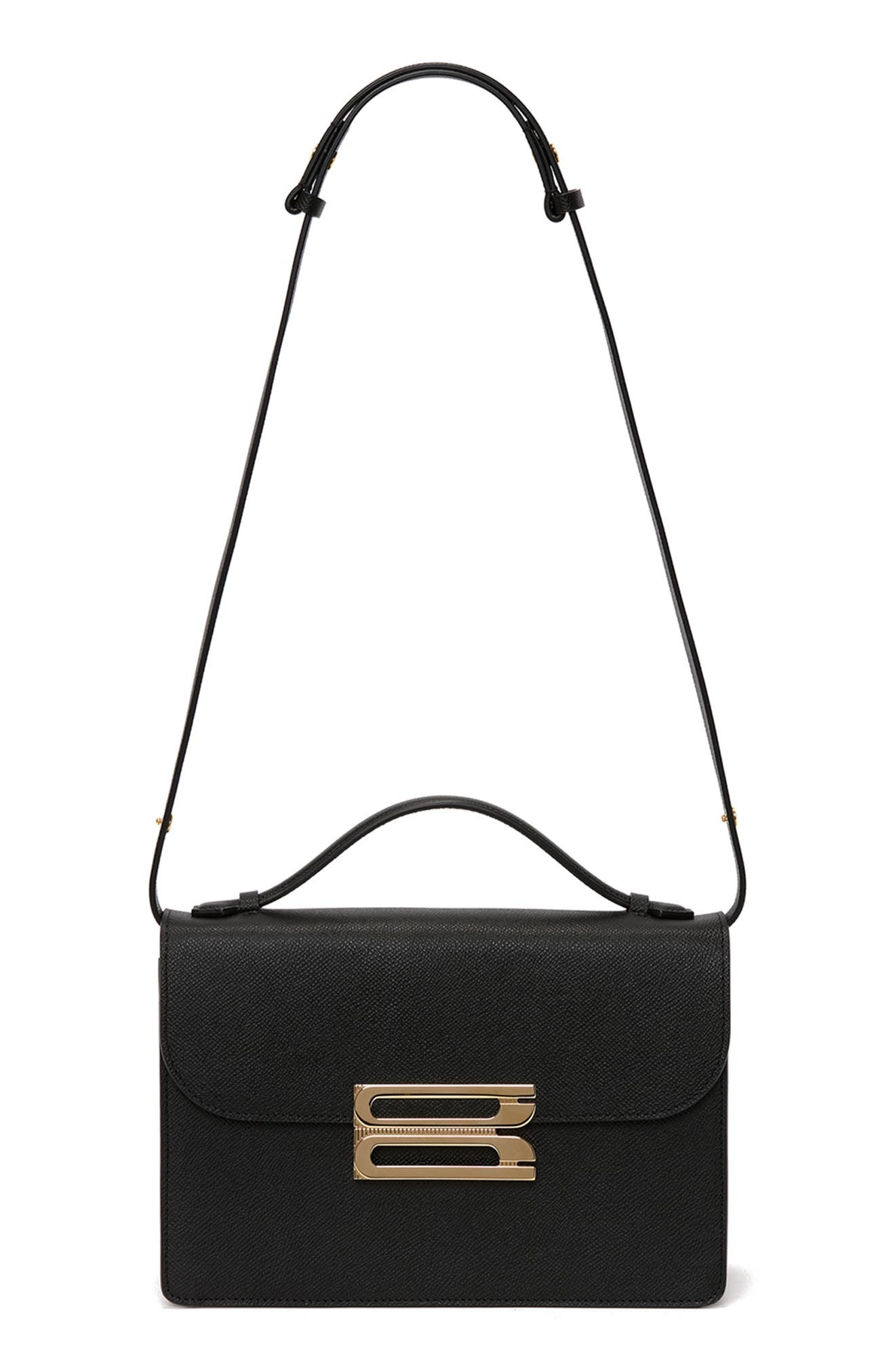 Victoria Beckham Dorian Grained Leather Shoulder Bag in Black at Nordstrom - 3