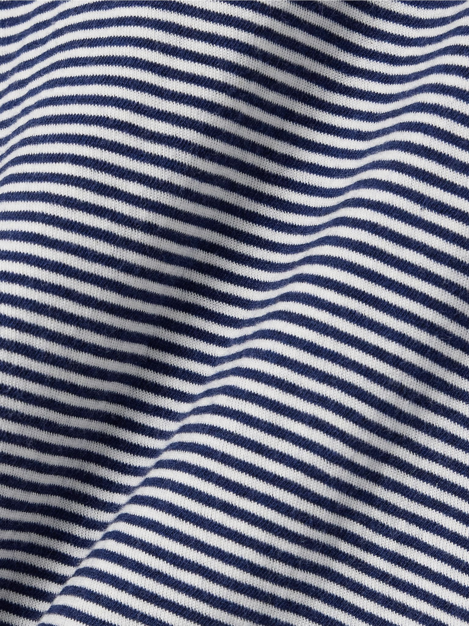 Lana striped cotton-jersey T-shirt Navy - 5
