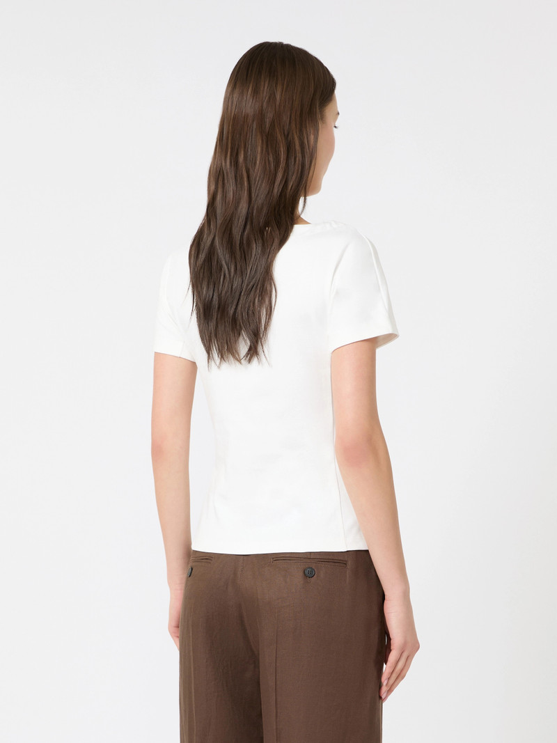 MULTIG Fitted jersey top - WHITE 4