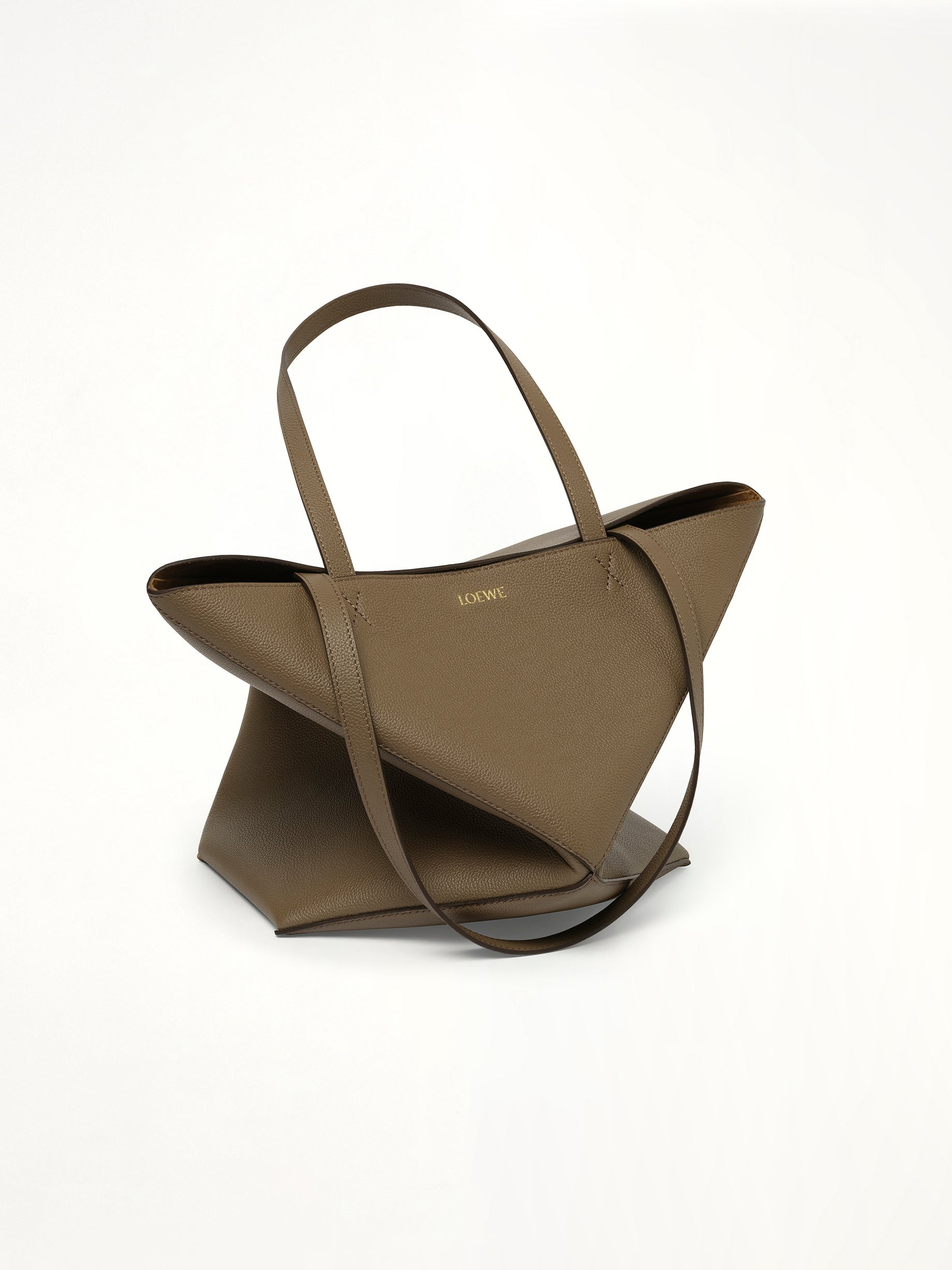 Puzzle Fold Tote Medium in Taupe - 5