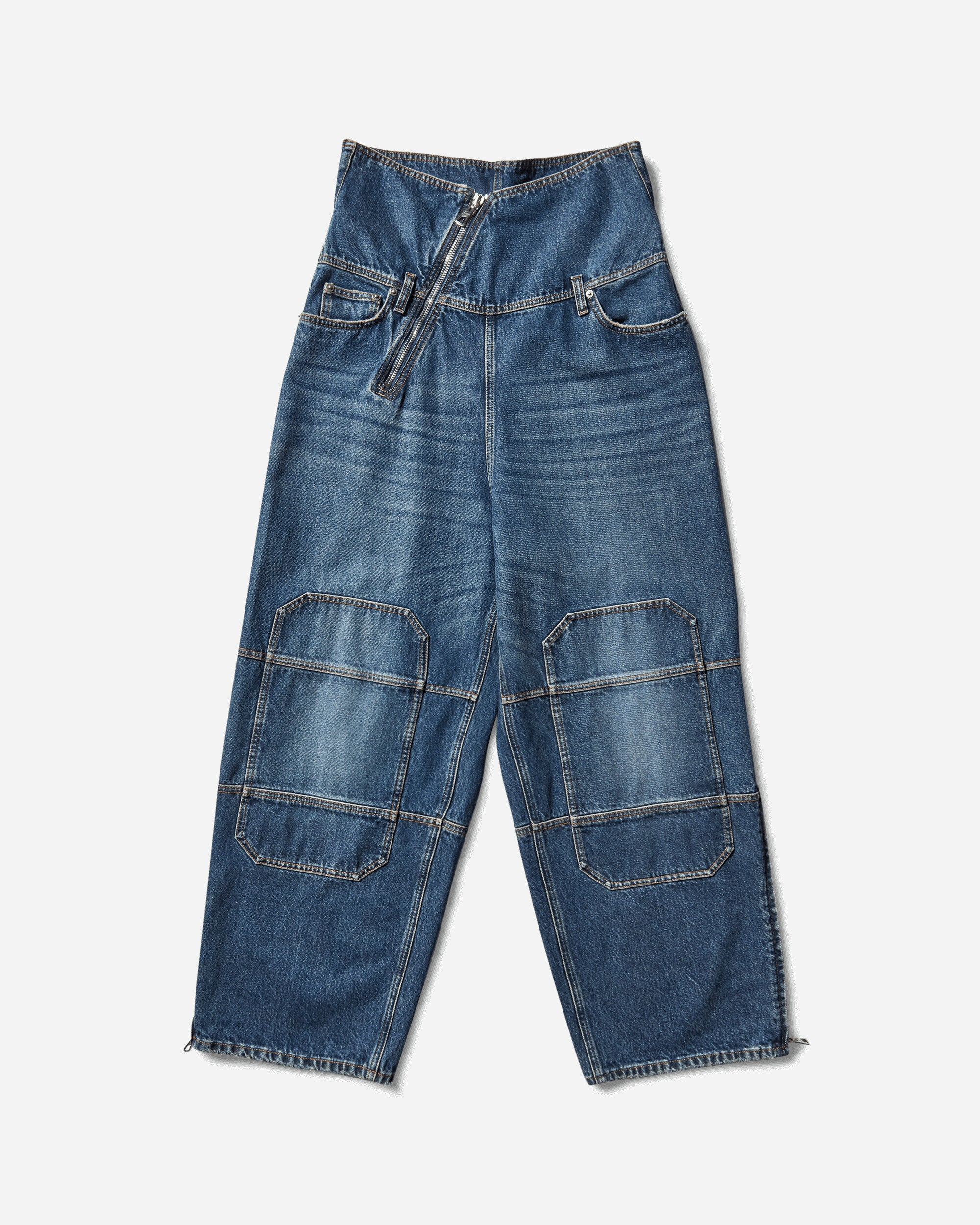 Women's Strap Jeans Blue - 2