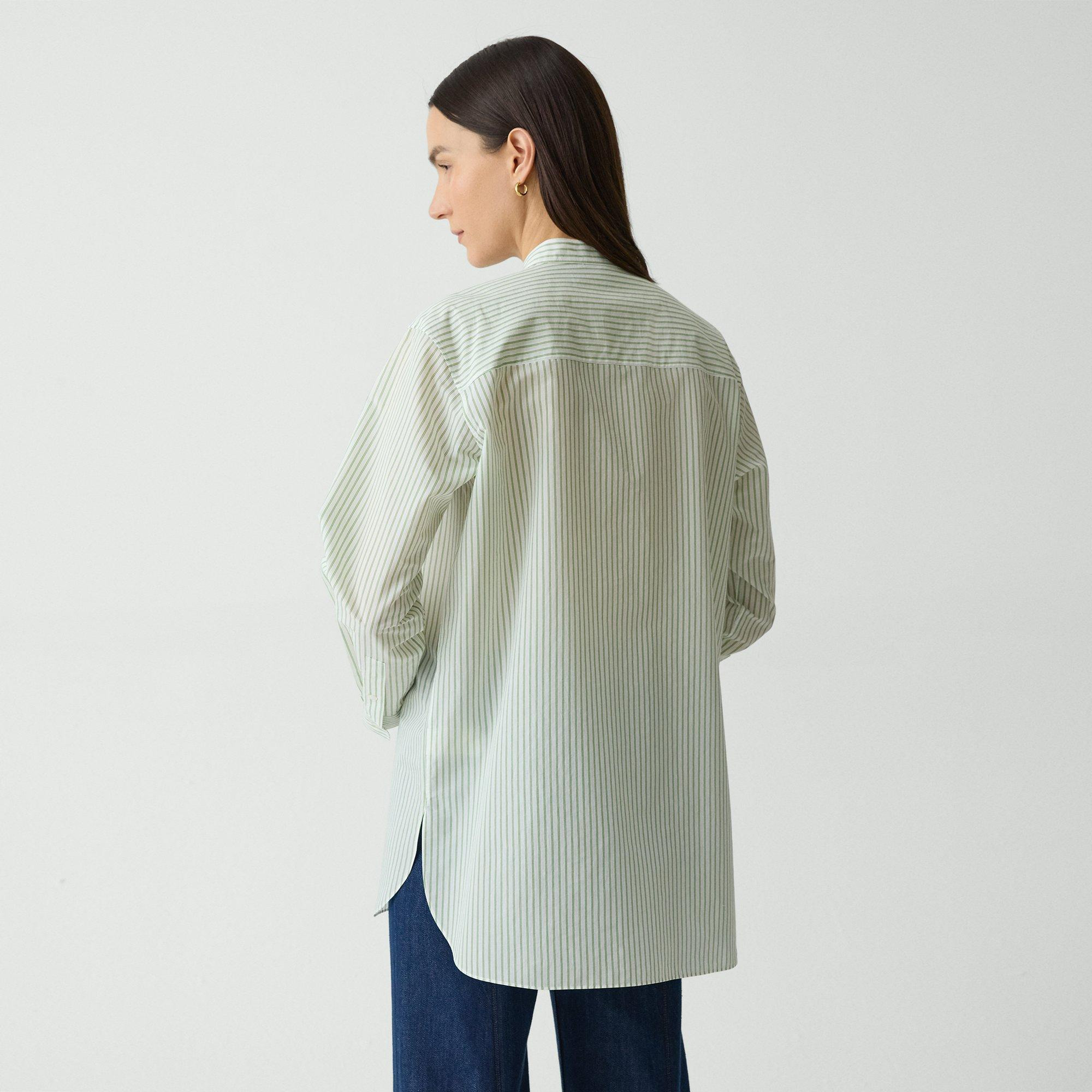 Tuxedo Shirt in Striped Cotton-Blend - 4