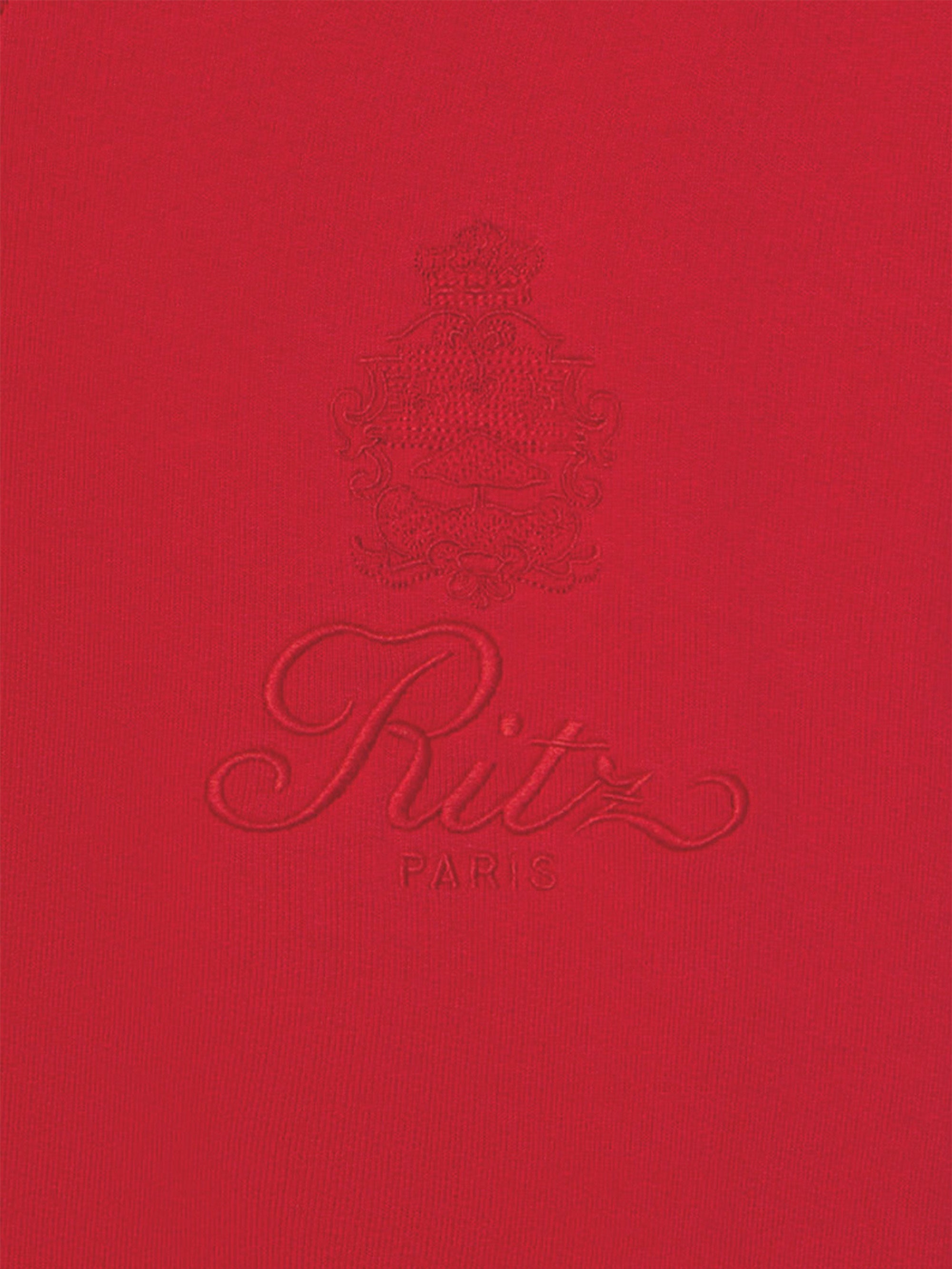 Ritz Unisex Tonal Logo Crewneck in Red - 2