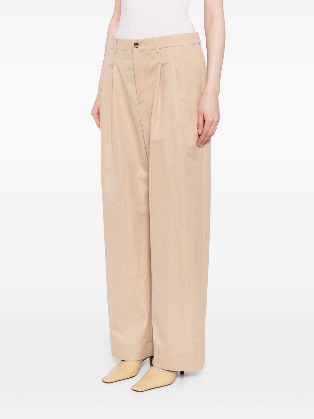 wide-leg tailored trousers - 3