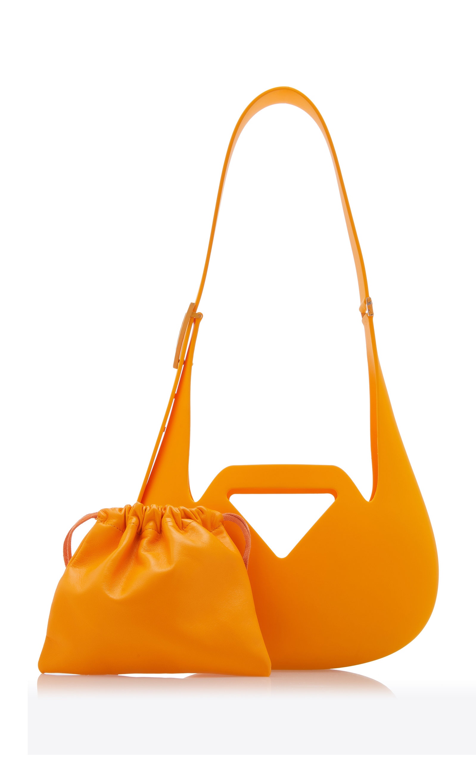 Small Punch Rubber Shoulder Bag orange - 3