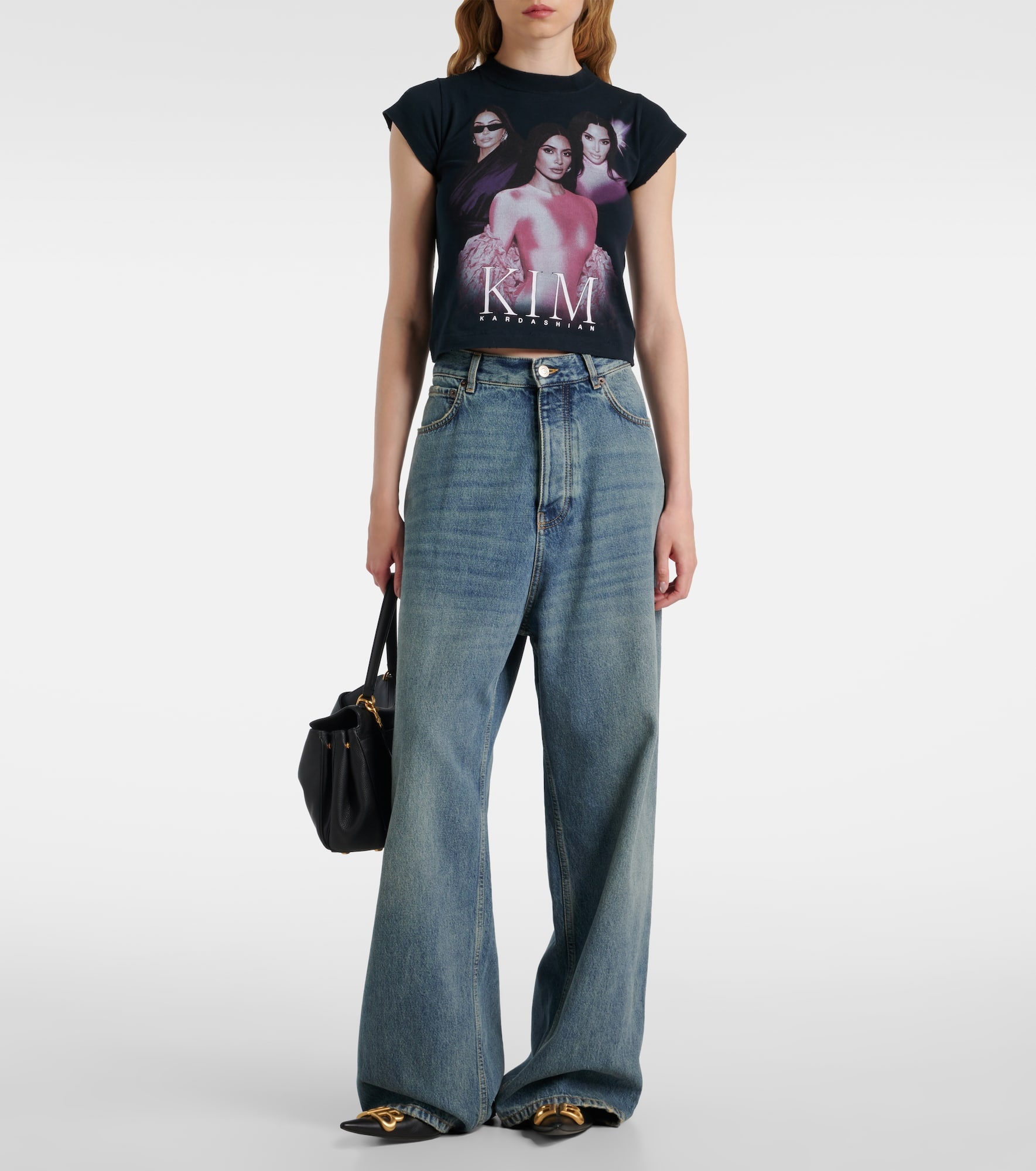 Printed cotton-blend T-shirt - 2