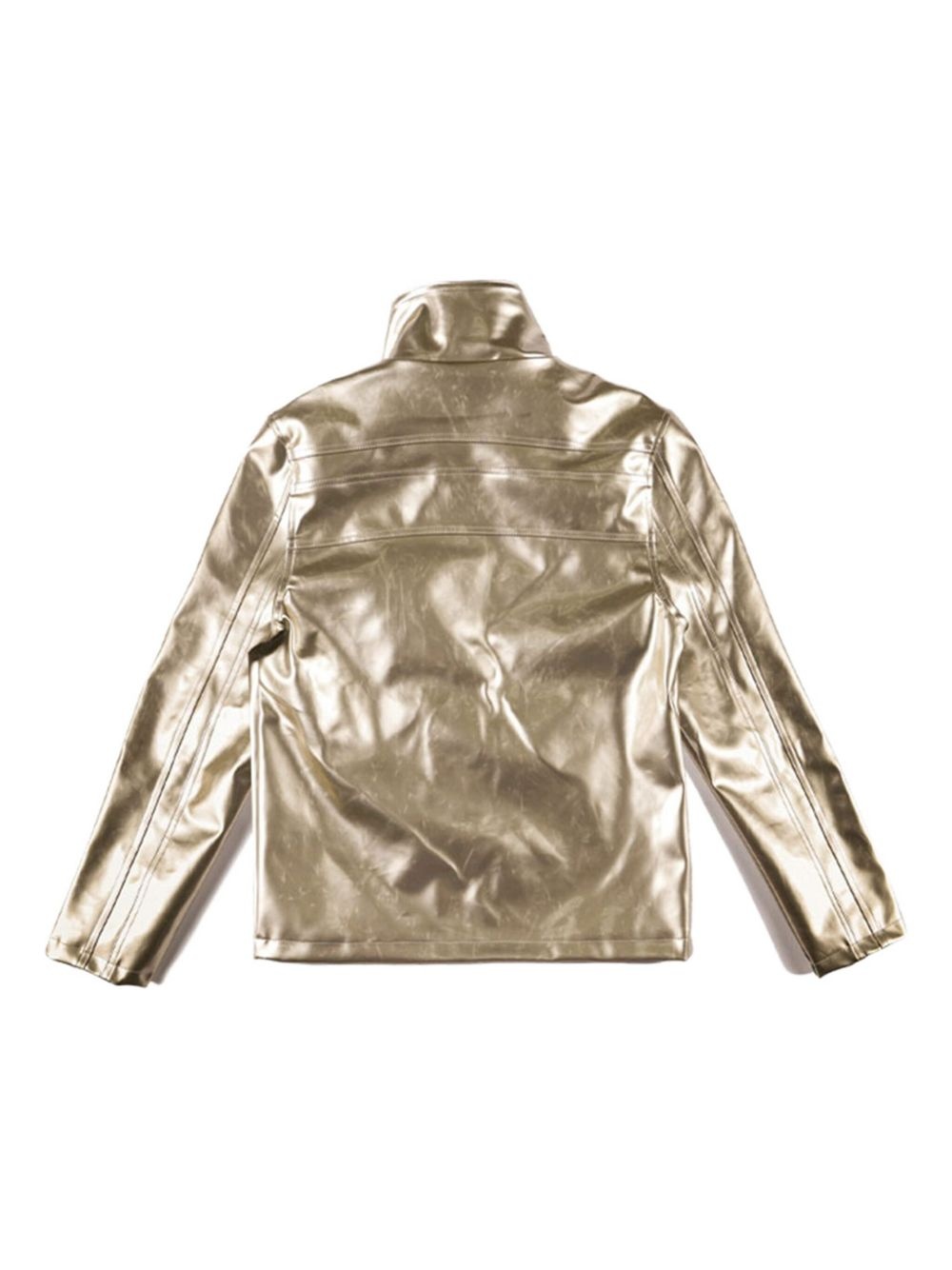 metallic zip-up jacket - 2