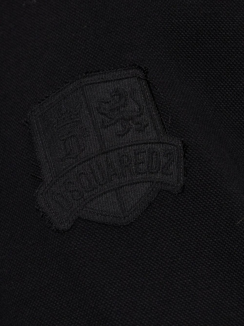 embroidered-badge 면 T 셔츠 5