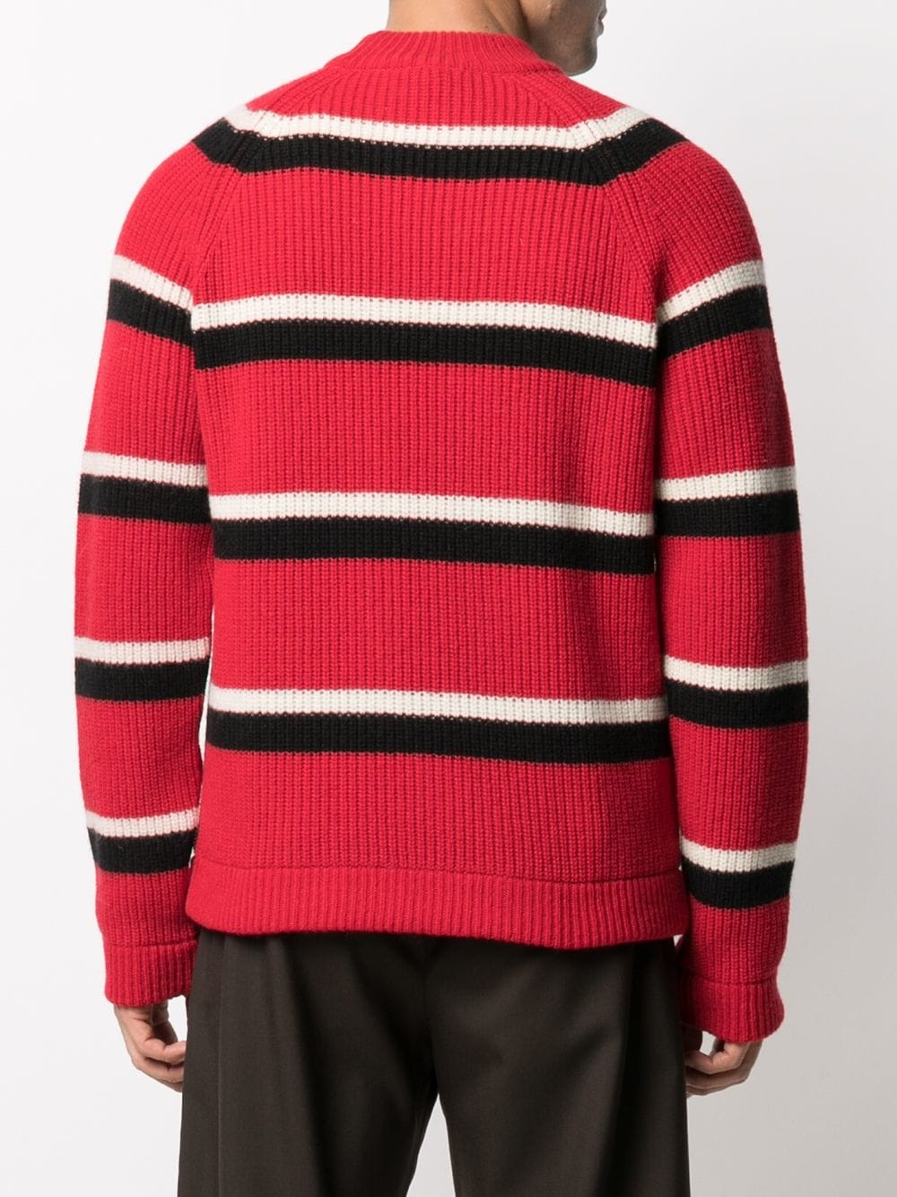 striped knitted jumper - 4