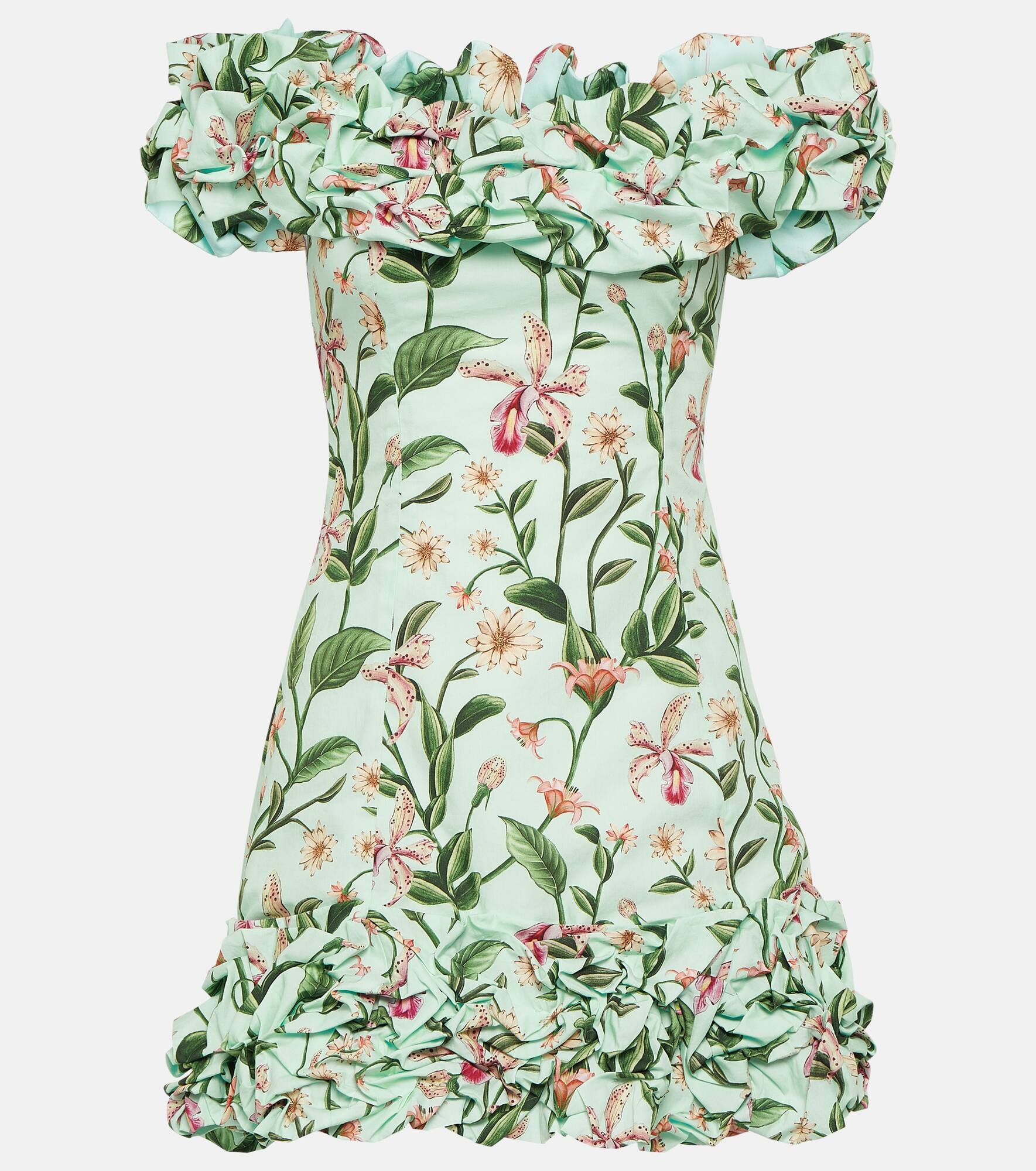 Jardín floral cotton minidress - 1