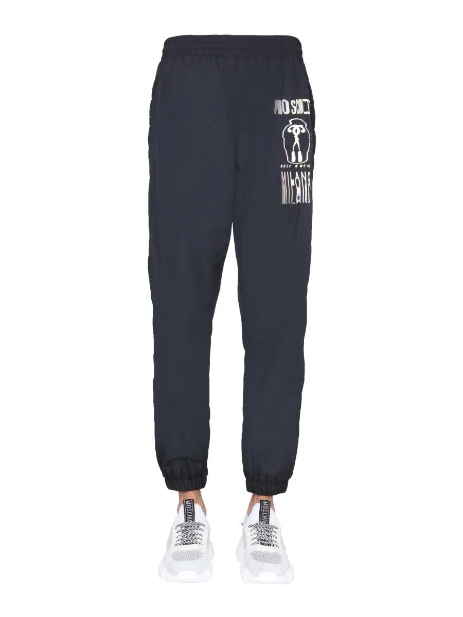 MOSCHINO NYLON JOGGING PANTS - 1