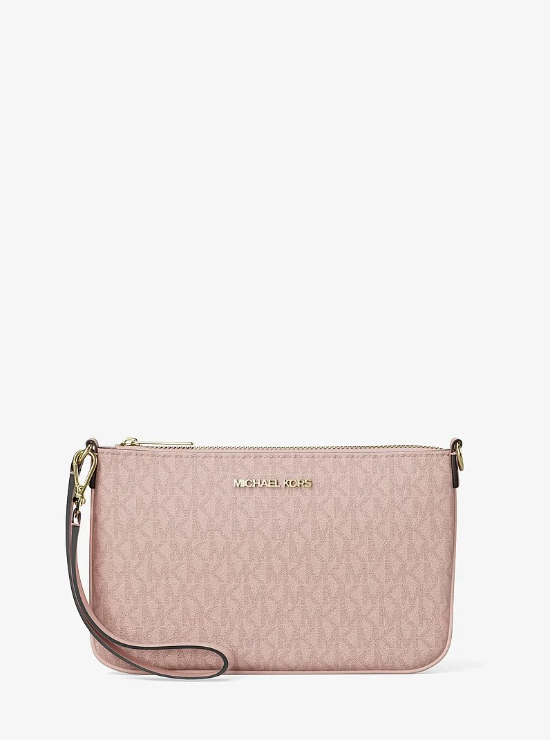 Jet Set Small Signature Logo Convertible Wristlet - 1