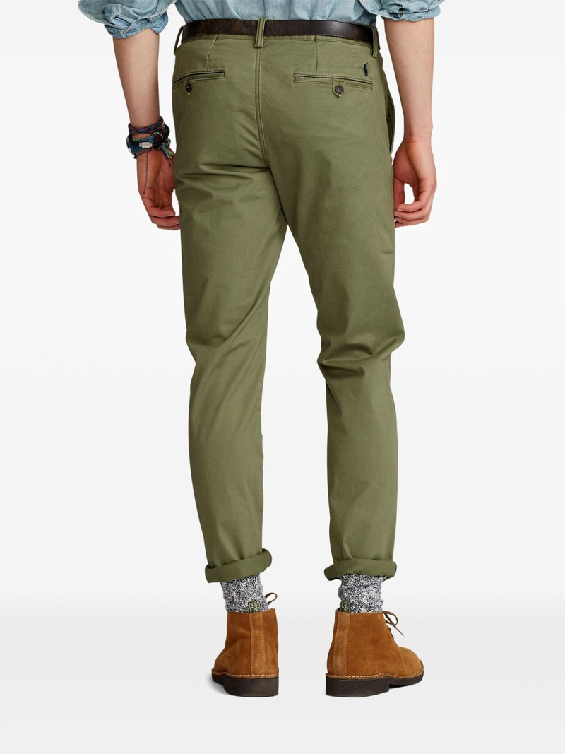 slim-cut twill trousers 4