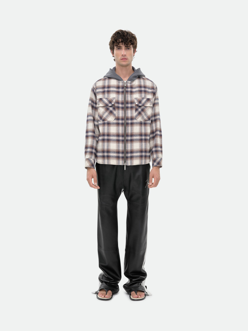 Rhude HOODED FLANNEL JACKET outlook