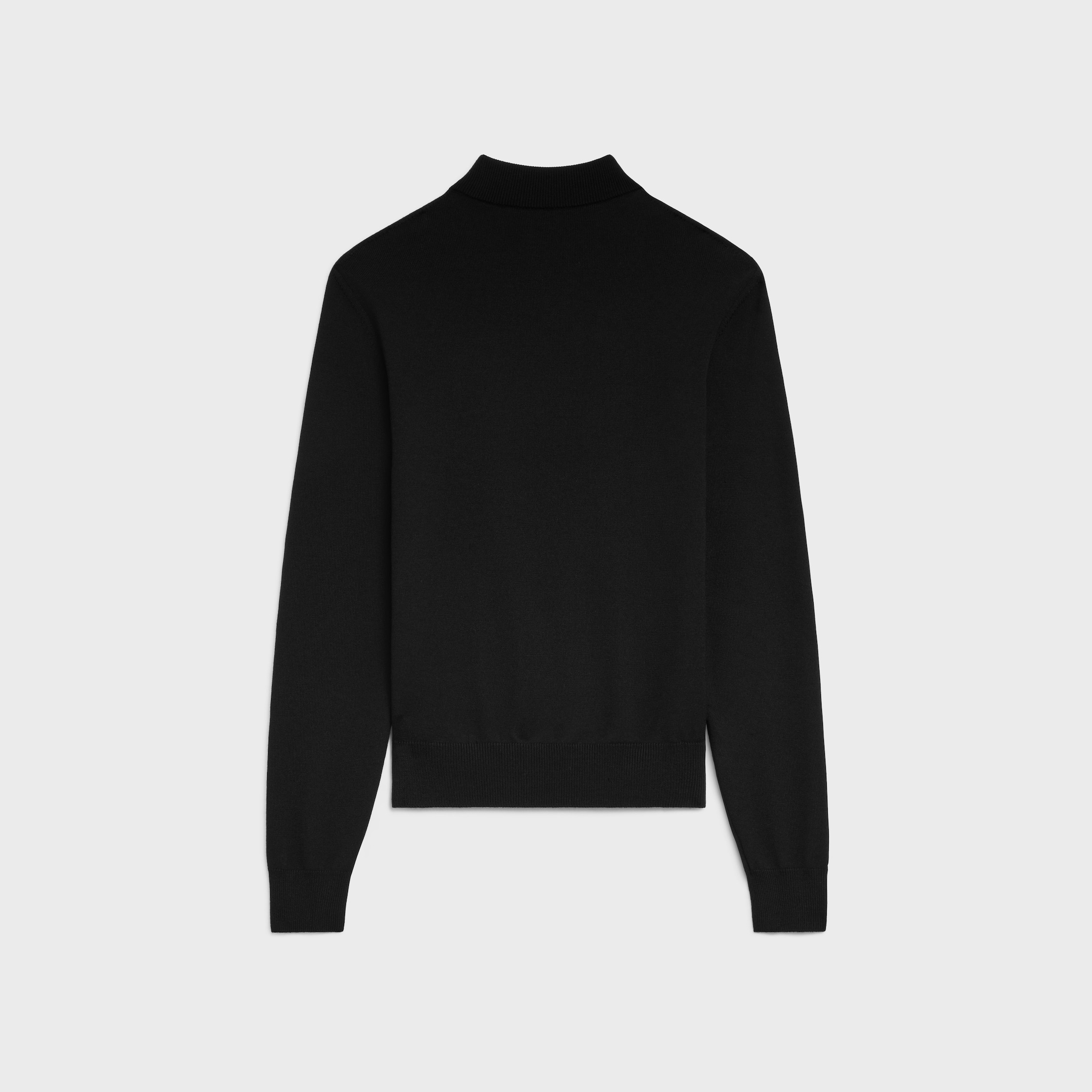 triomphe high collar sweater in wool - 2