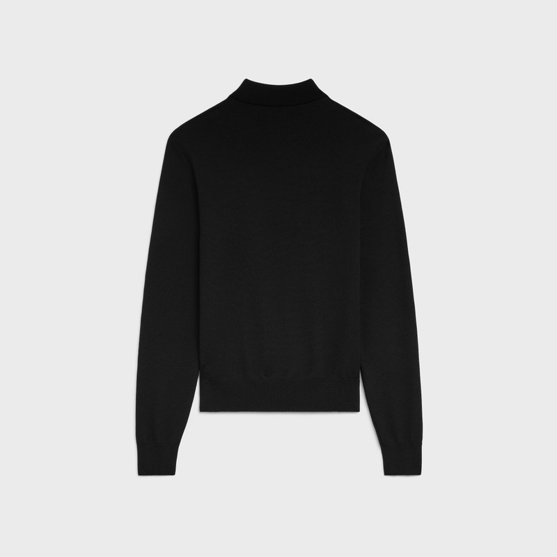 CELINE triomphe high collar sweater in wool outlook