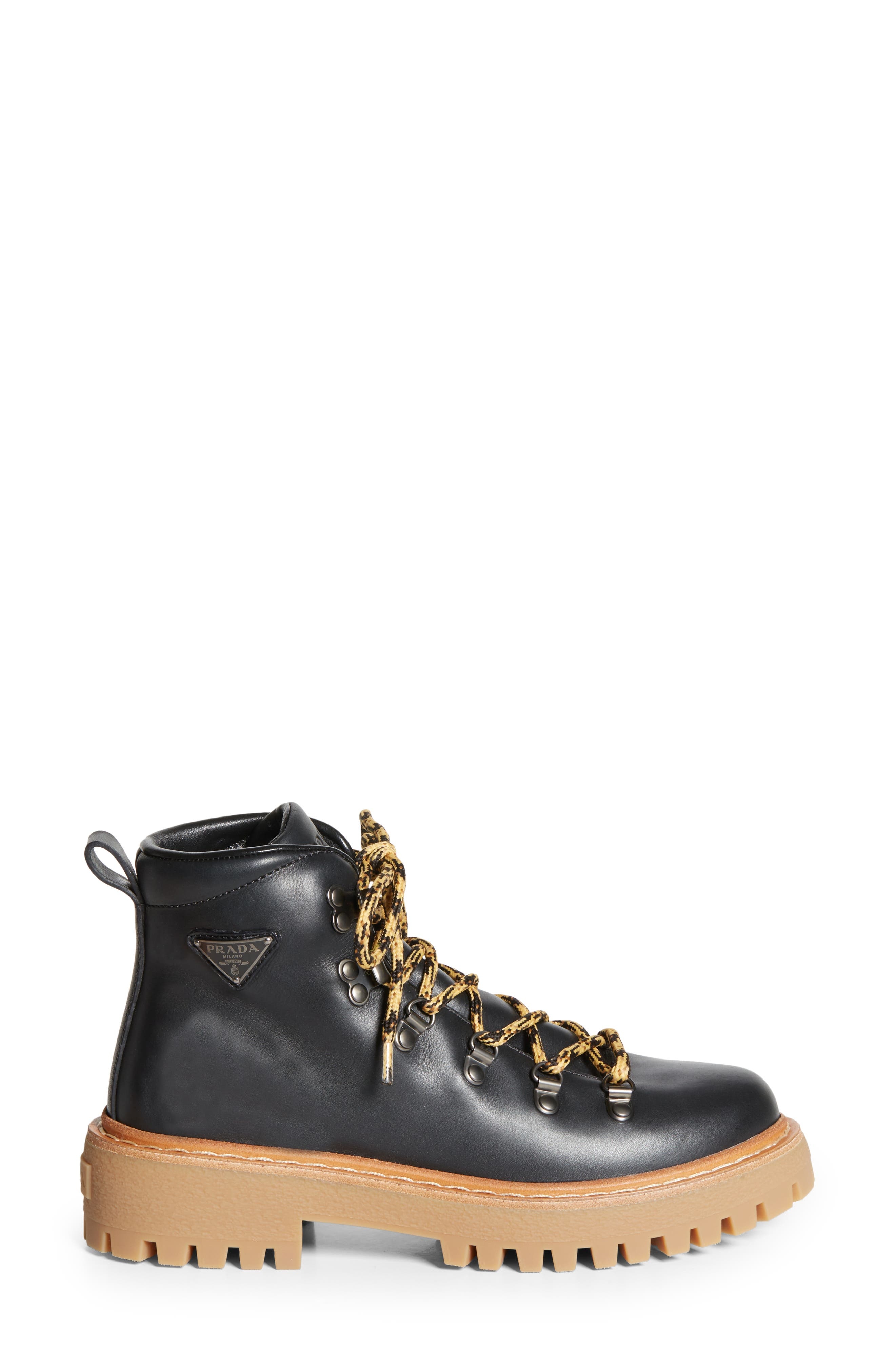Prada St. Moritz Hiking Boot in Nero at Nordstrom - 3