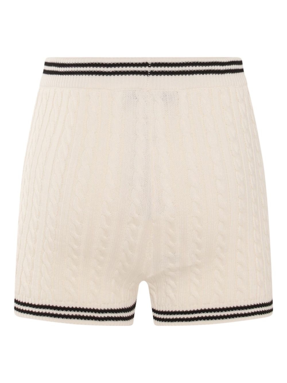 cable-knit shorts - 2