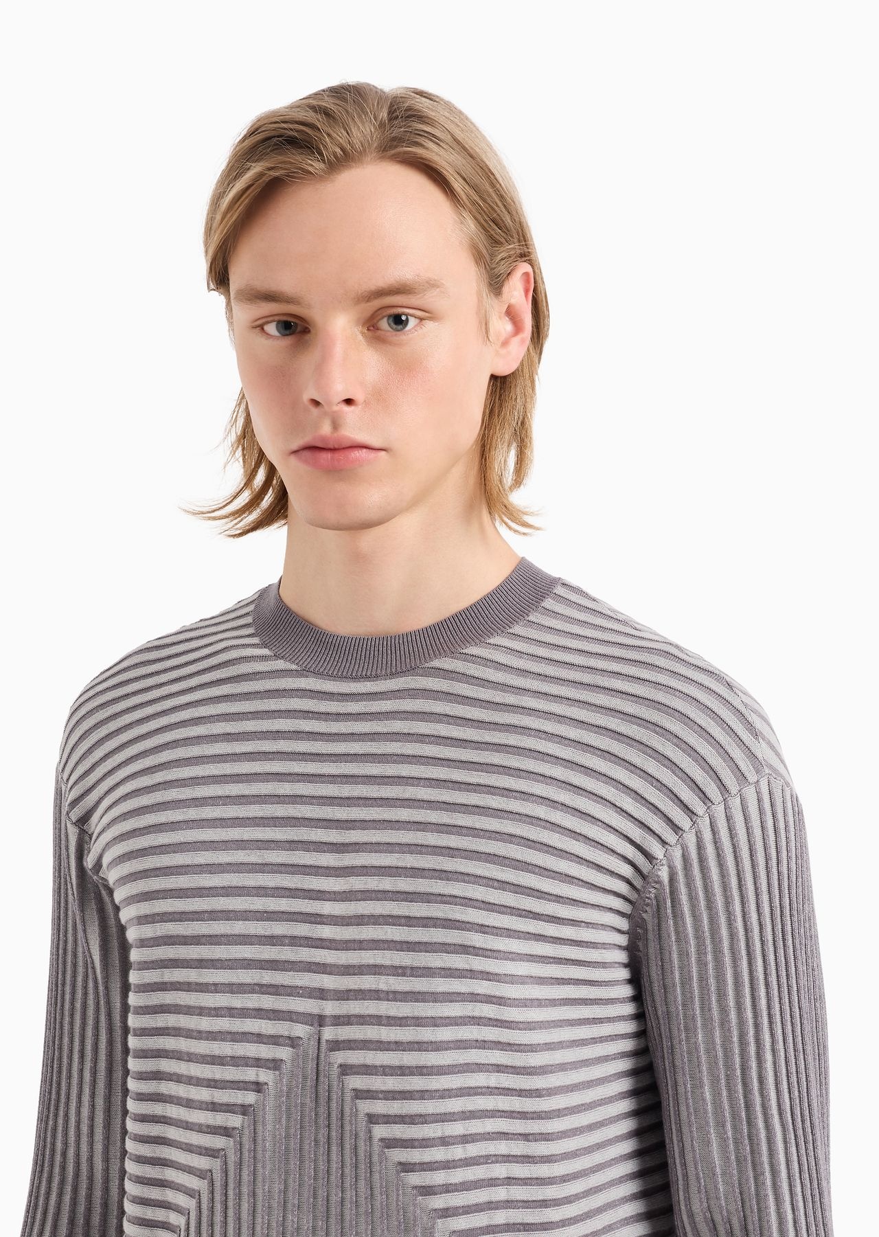 Plated wide-rib cotton-modal blend jumper - 5