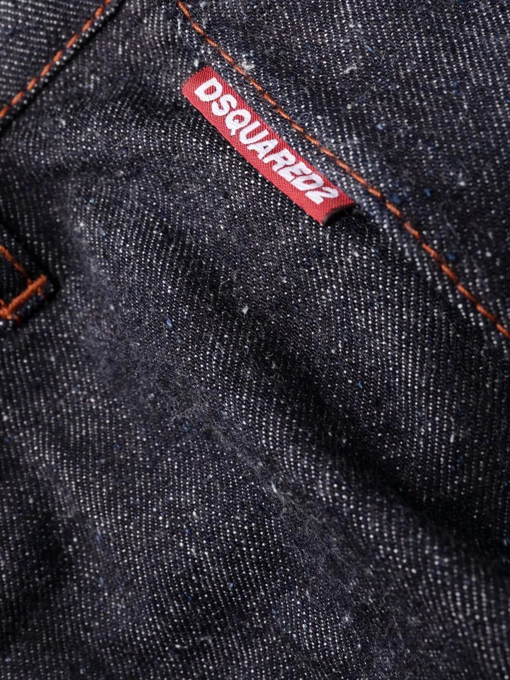 high-waist logo print jeans - 8