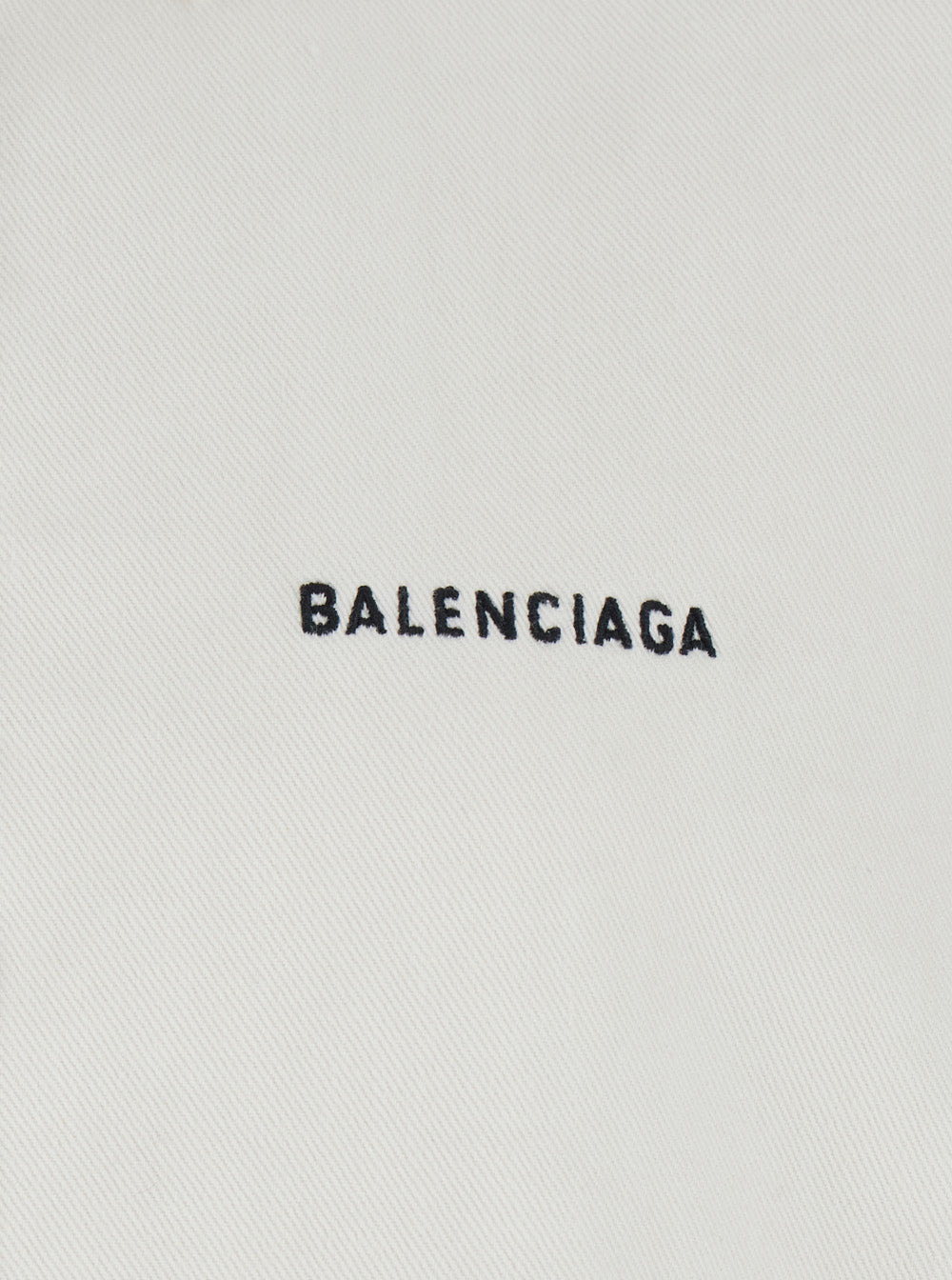 Balenciaga Women White Shirt With Lettering Logo Embroidered On The Front In Cotton Woman - 3