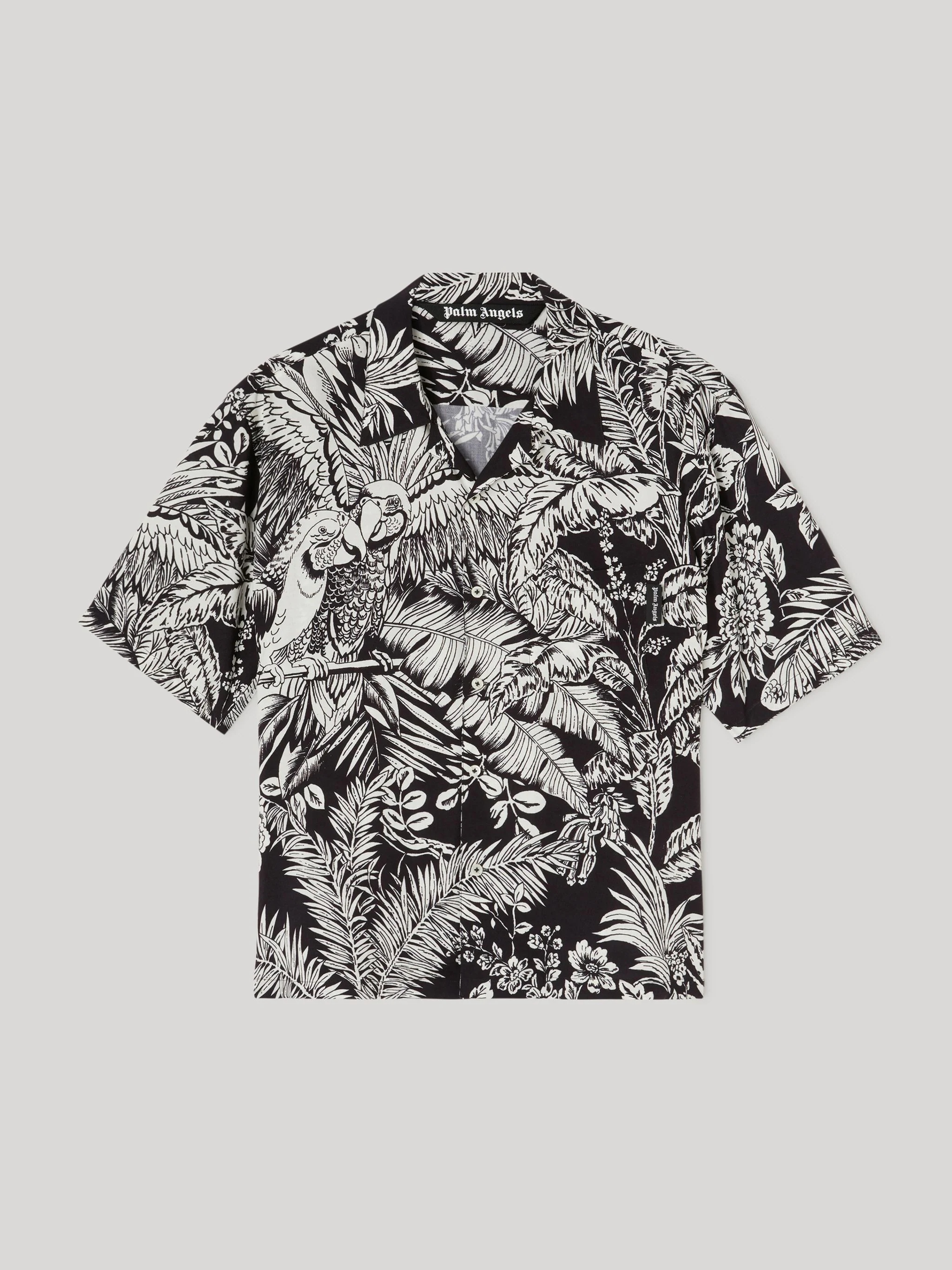 JUNGLE PARROTS BOWLING SHIRT - 1