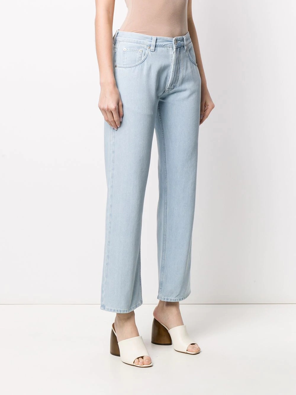 high-rise straight-leg jeans - 3