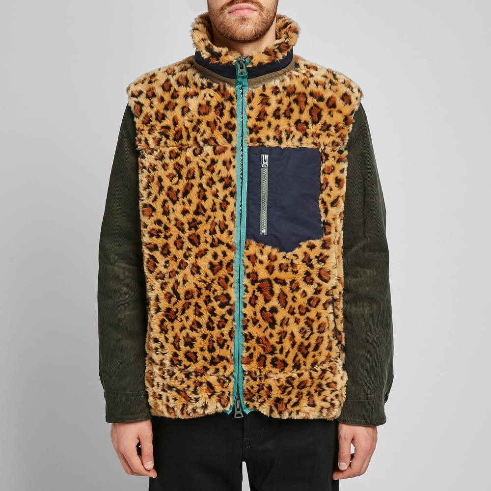 Sacai Leopard Fleece Blouson - 4