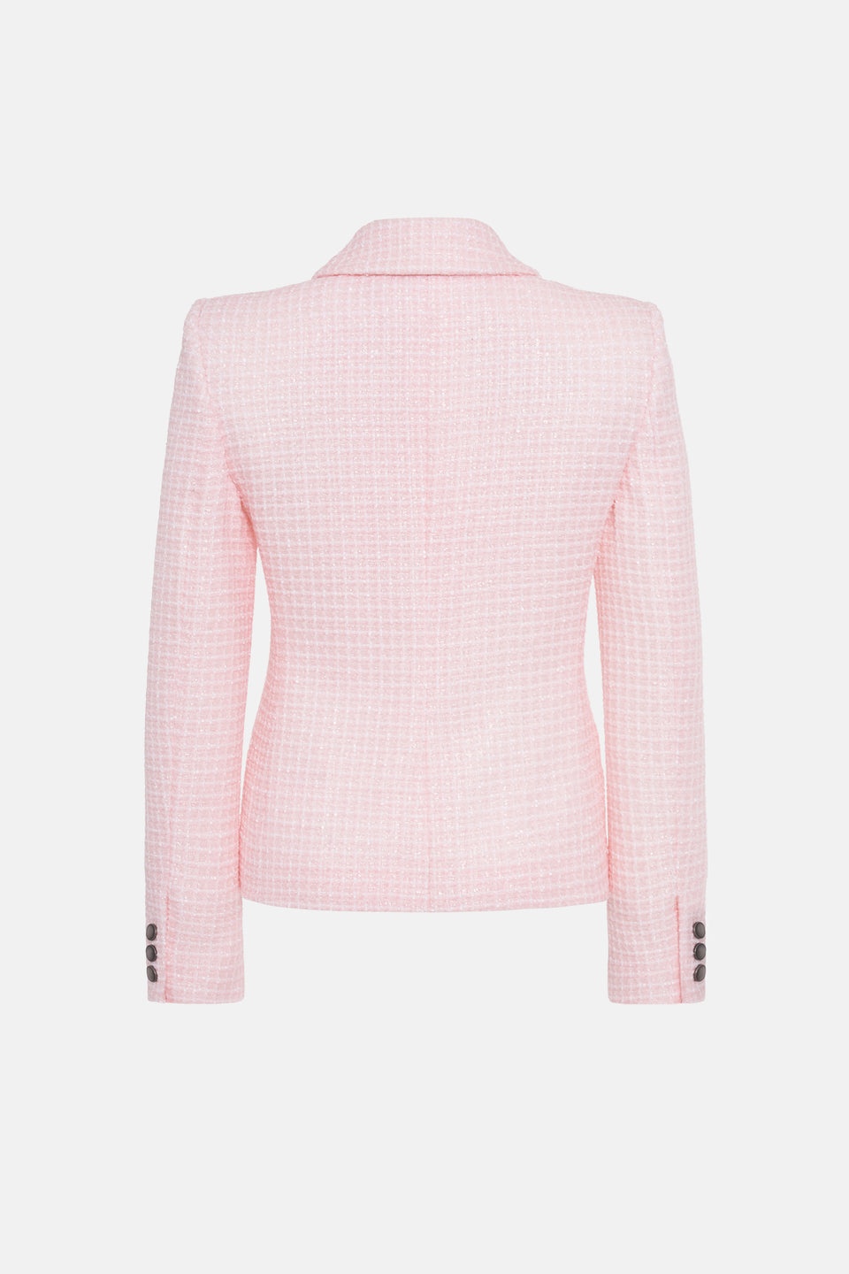 SEQUIN CHECKED TWEED JACKET - 2