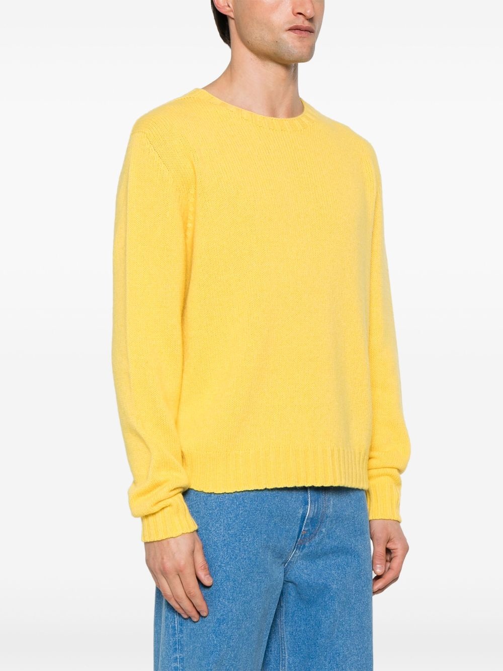 curved logo sweater - 4