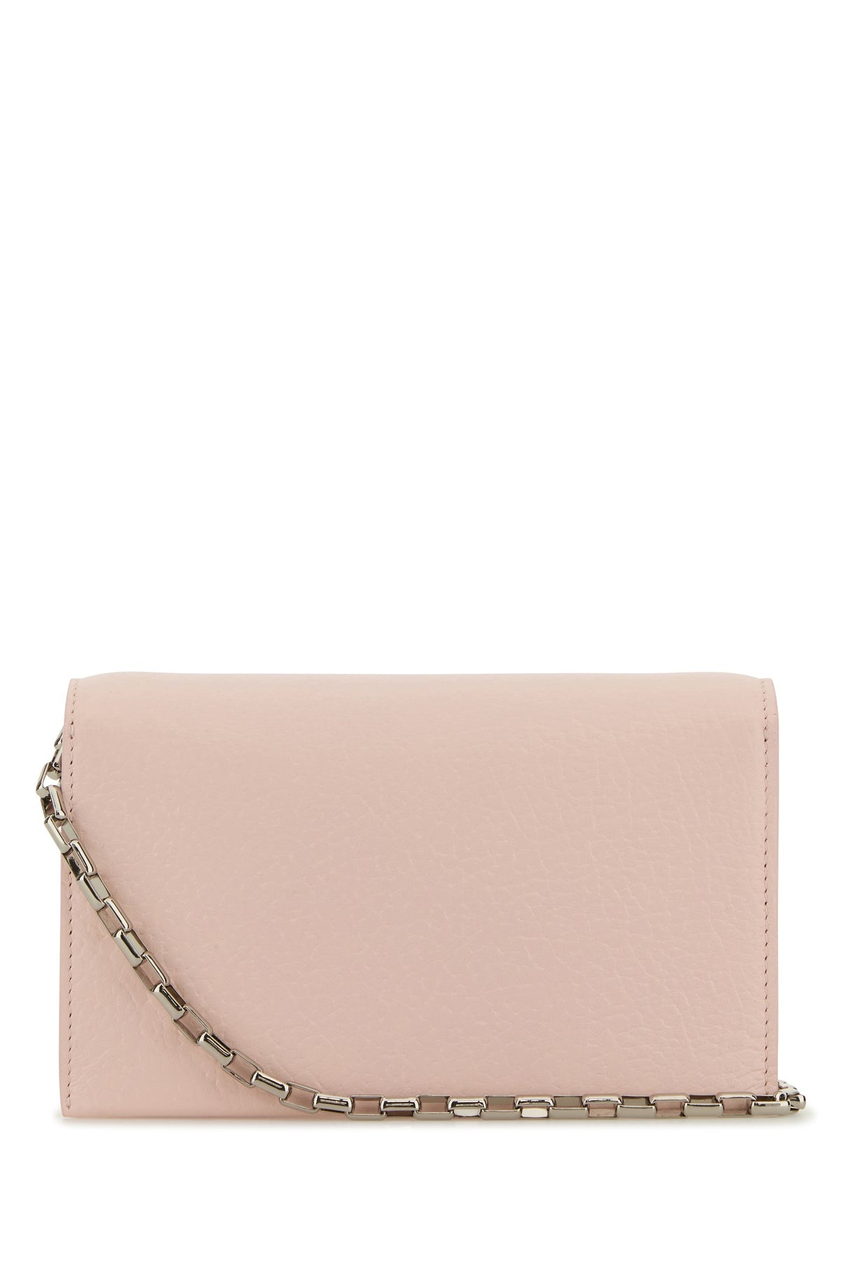 Pink leather mini Cross-Bar clutch - 3