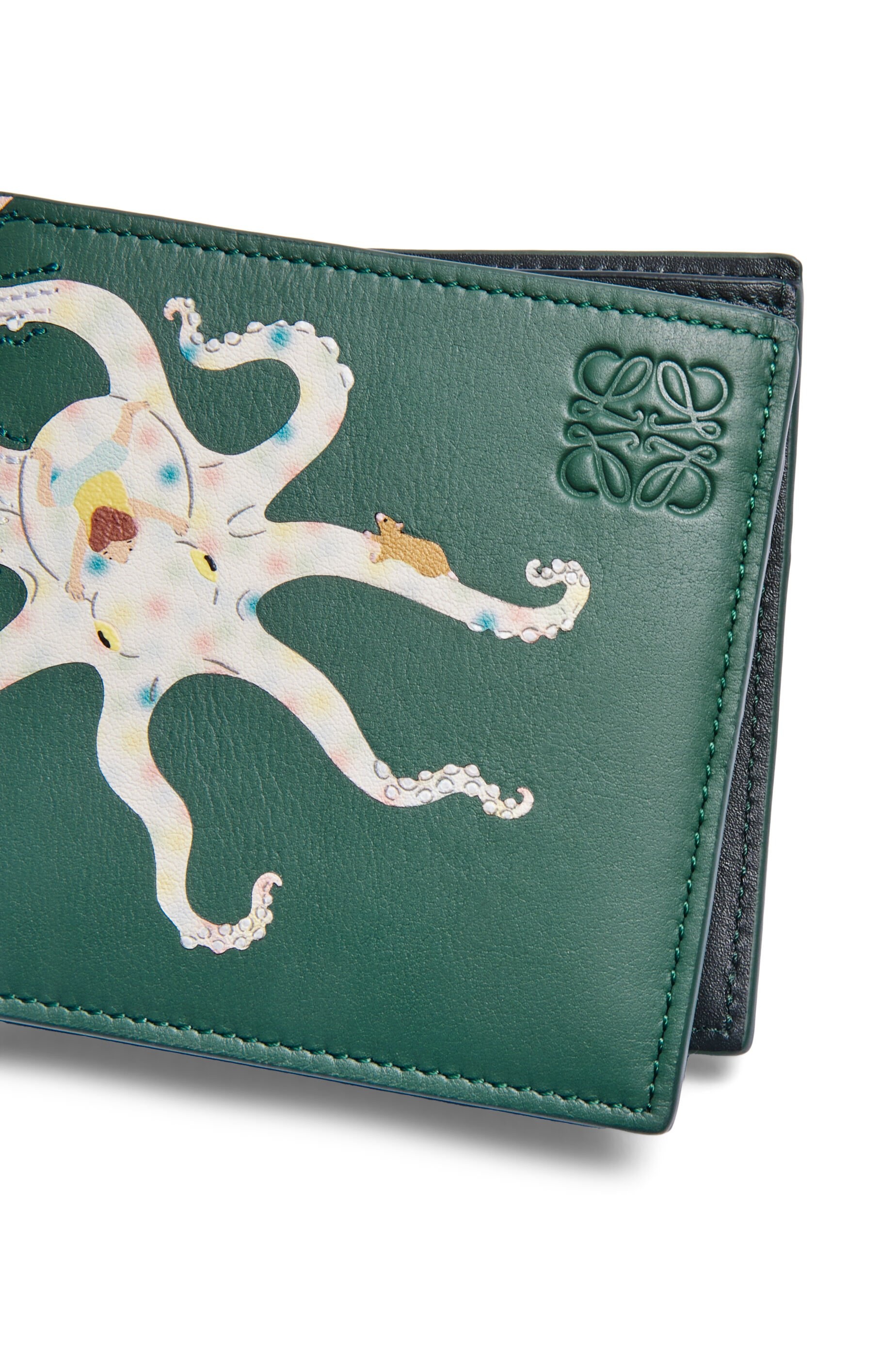 Octopus bifold coin wallet in nappa calfskin - 5
