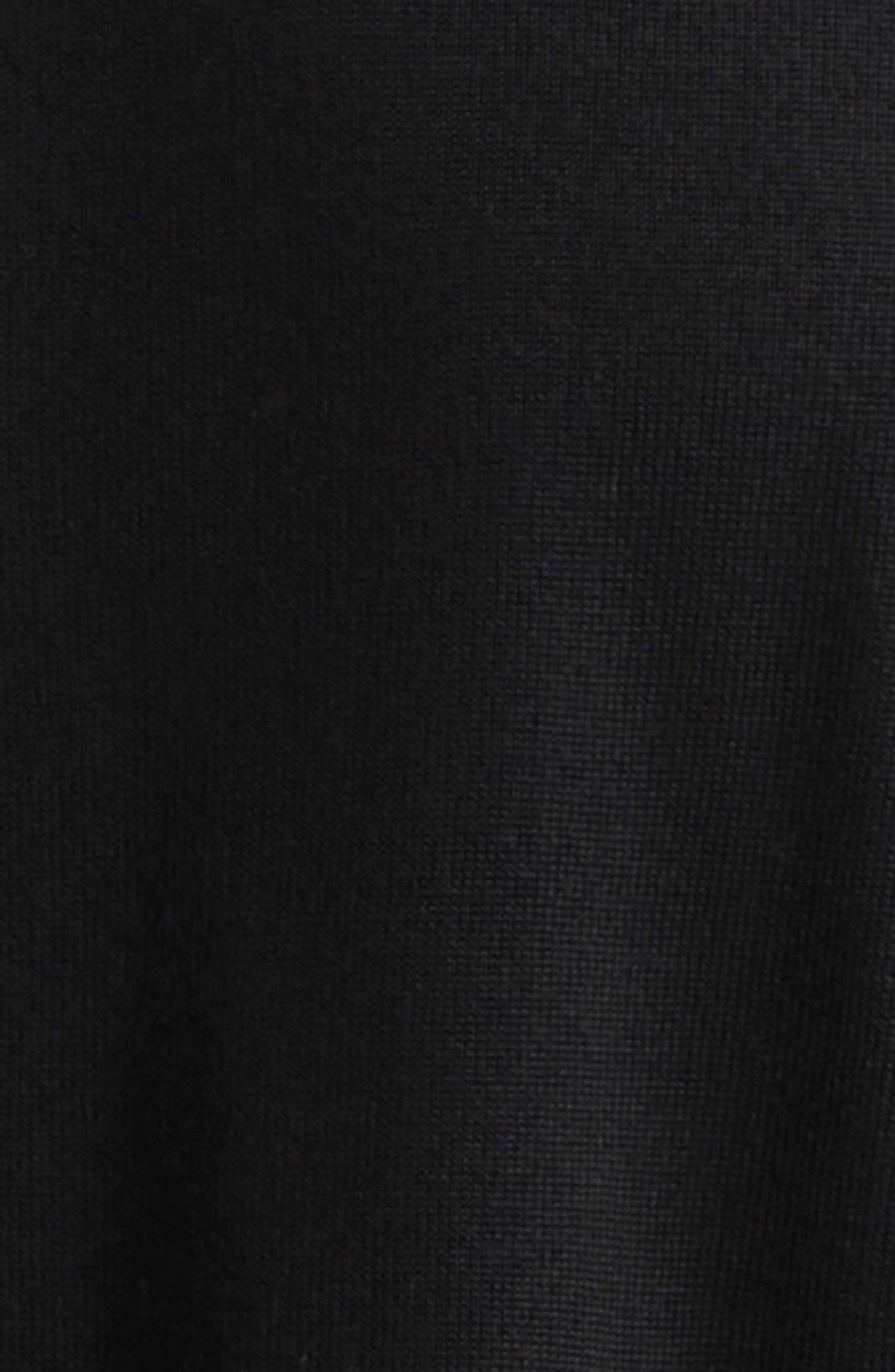 Thom Sweeney Extrafine Virgin Merino Wool Polo Sweater in Black at Nordstrom - 6