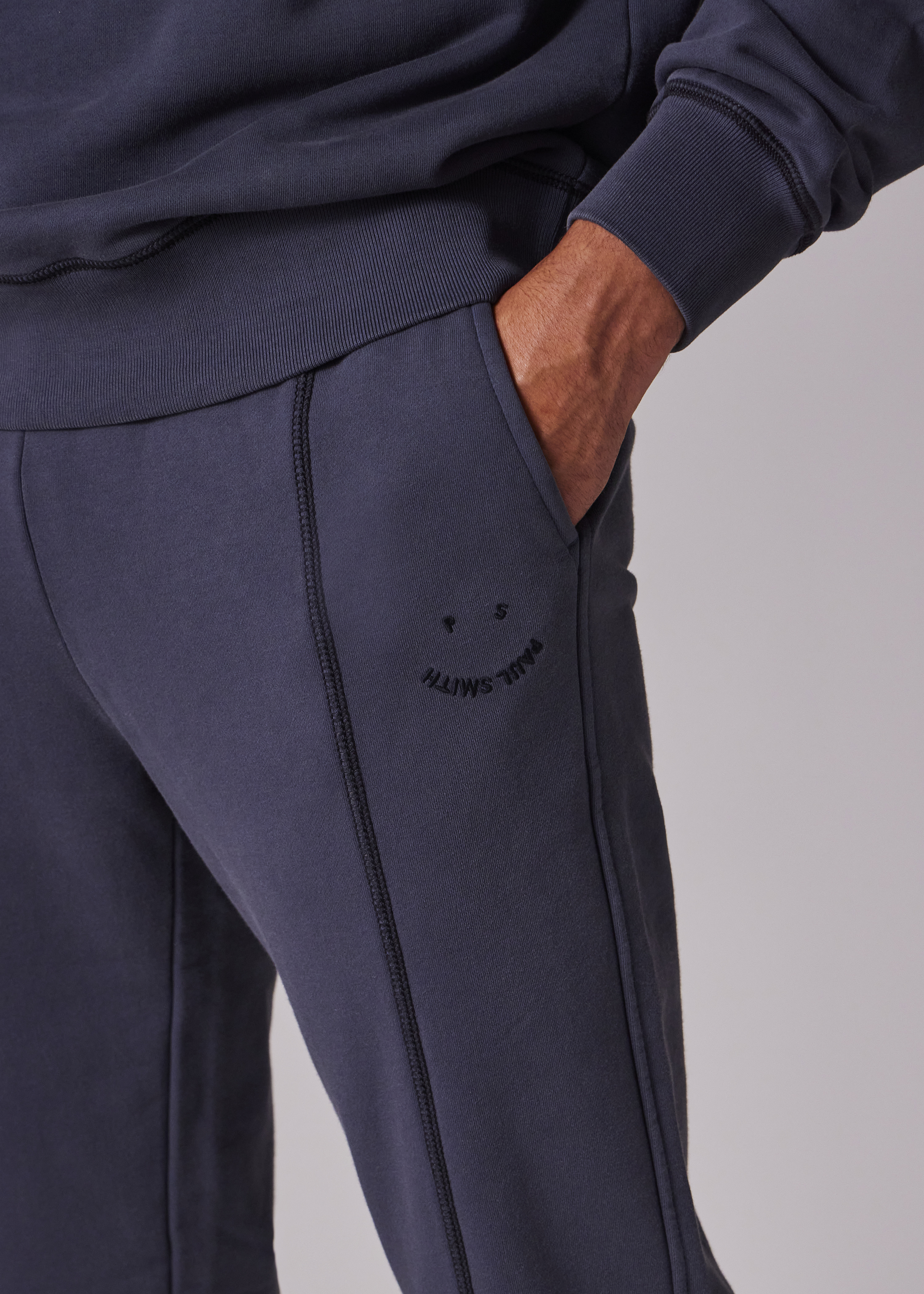 Charcoal 'Happy' Sweatpants - 4