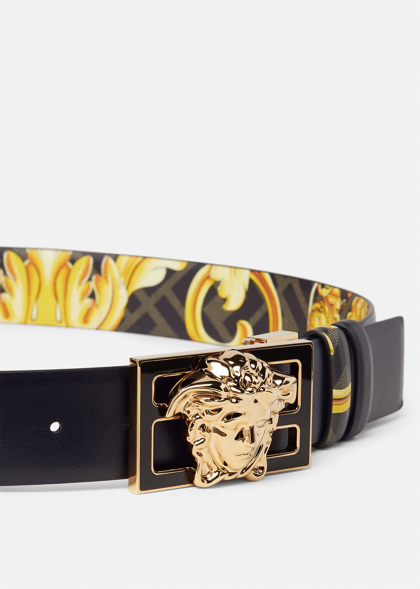 Fendace Gold Baroque Reversible Belt - 3