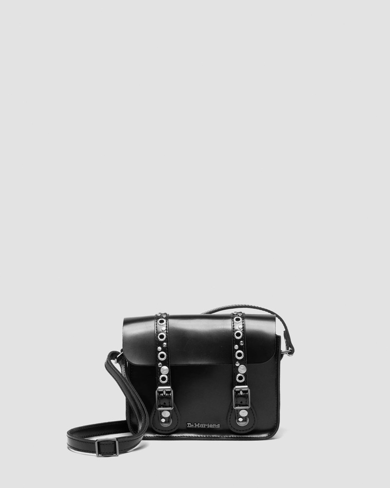 7 INCH SATCHEL Studded Kiev Leather Crossbody 1