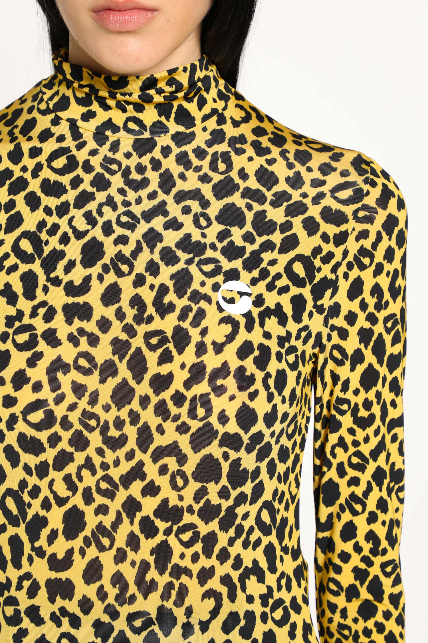 Leopard Print Second Skin Turtleneck - 4