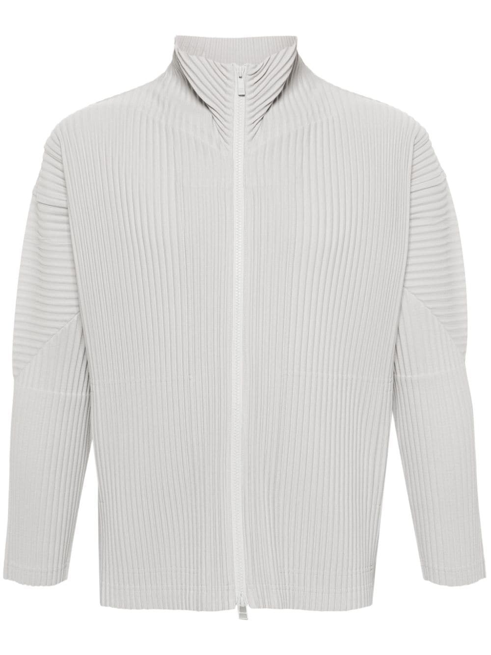 plissé-effect jacket - 1